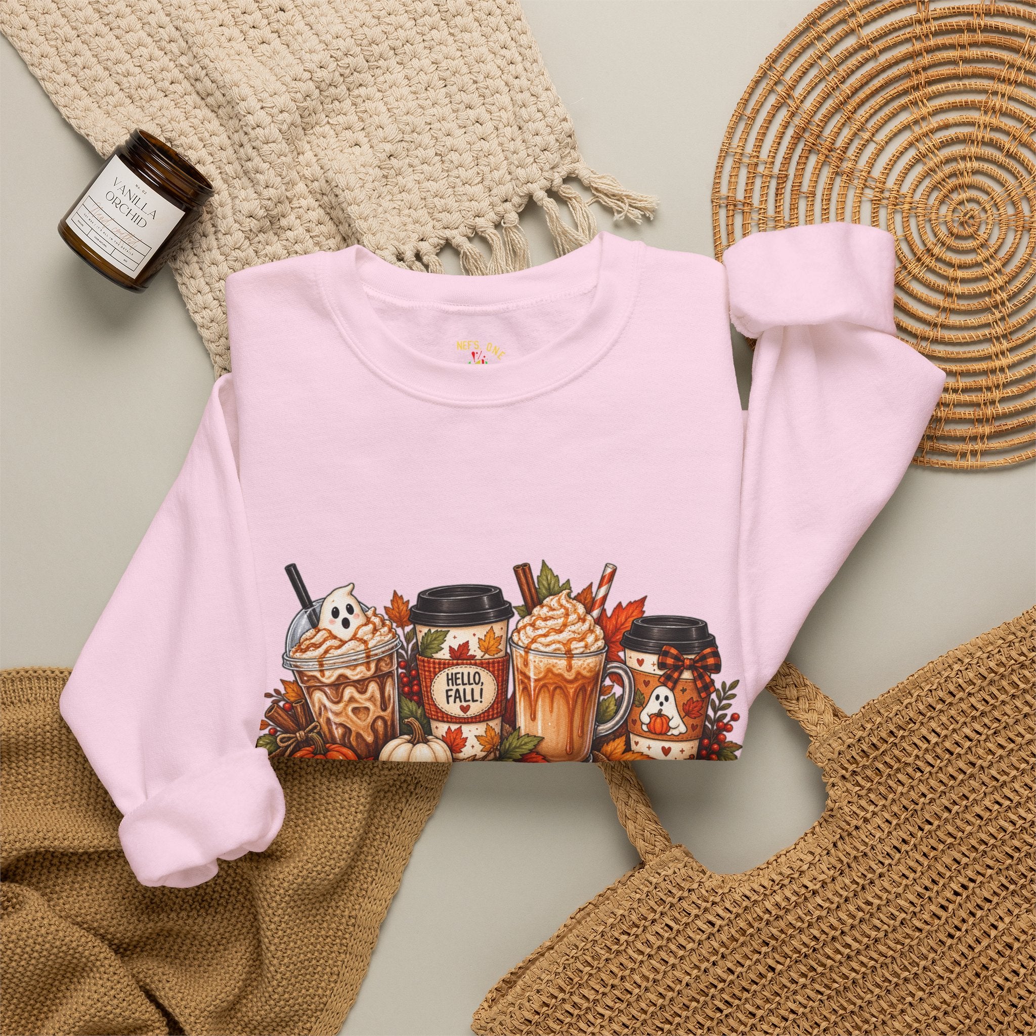 Autumn Leaves & Coffee Please Sweatshirt