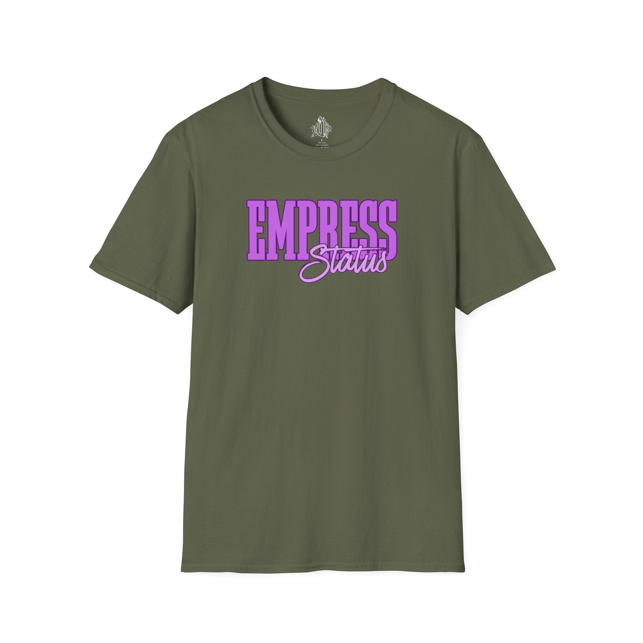 Bold Purple Print Empress Status T-shirt