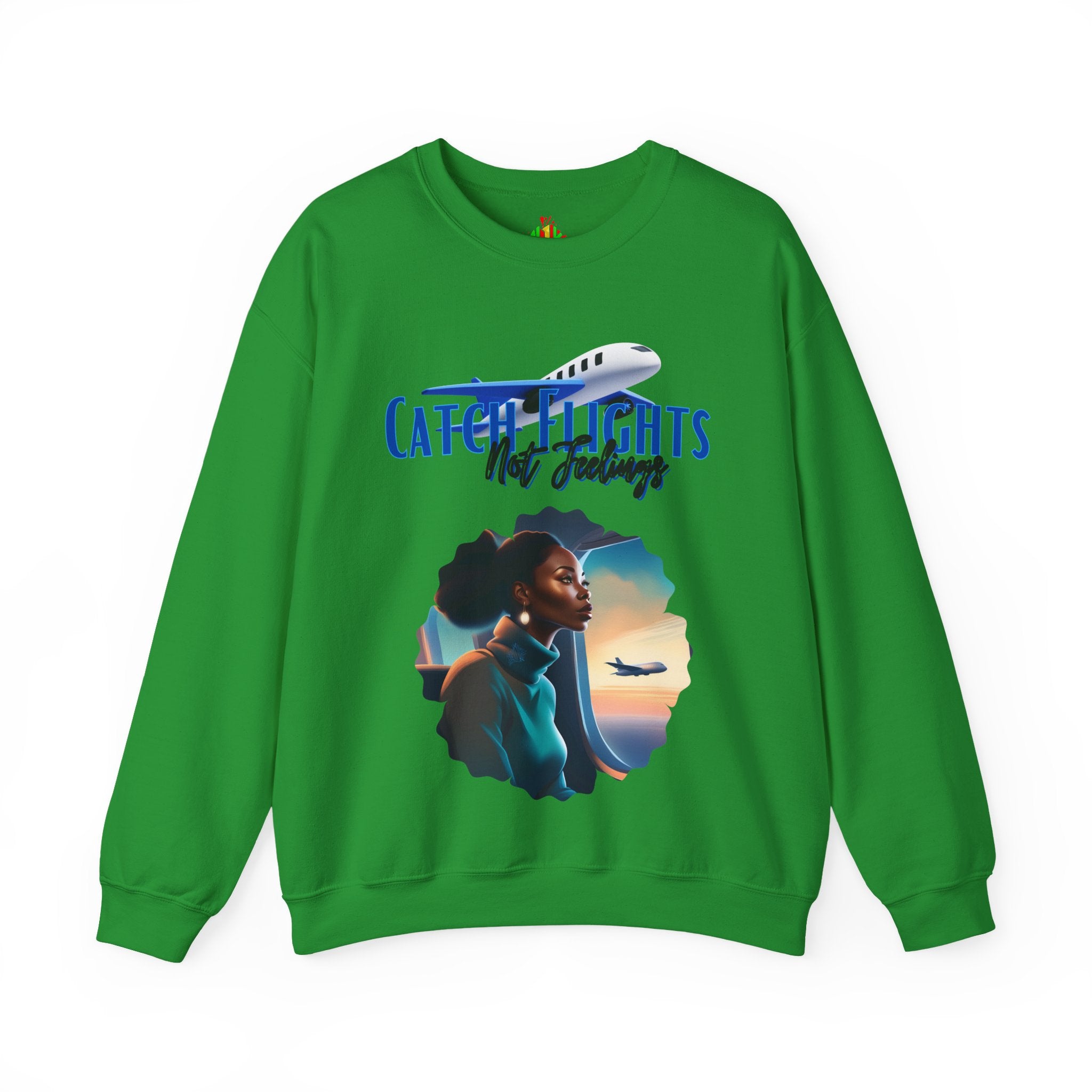 Catch Flights Not Feelings Unisex Heavy Blend™ Crewneck Sweatshirt