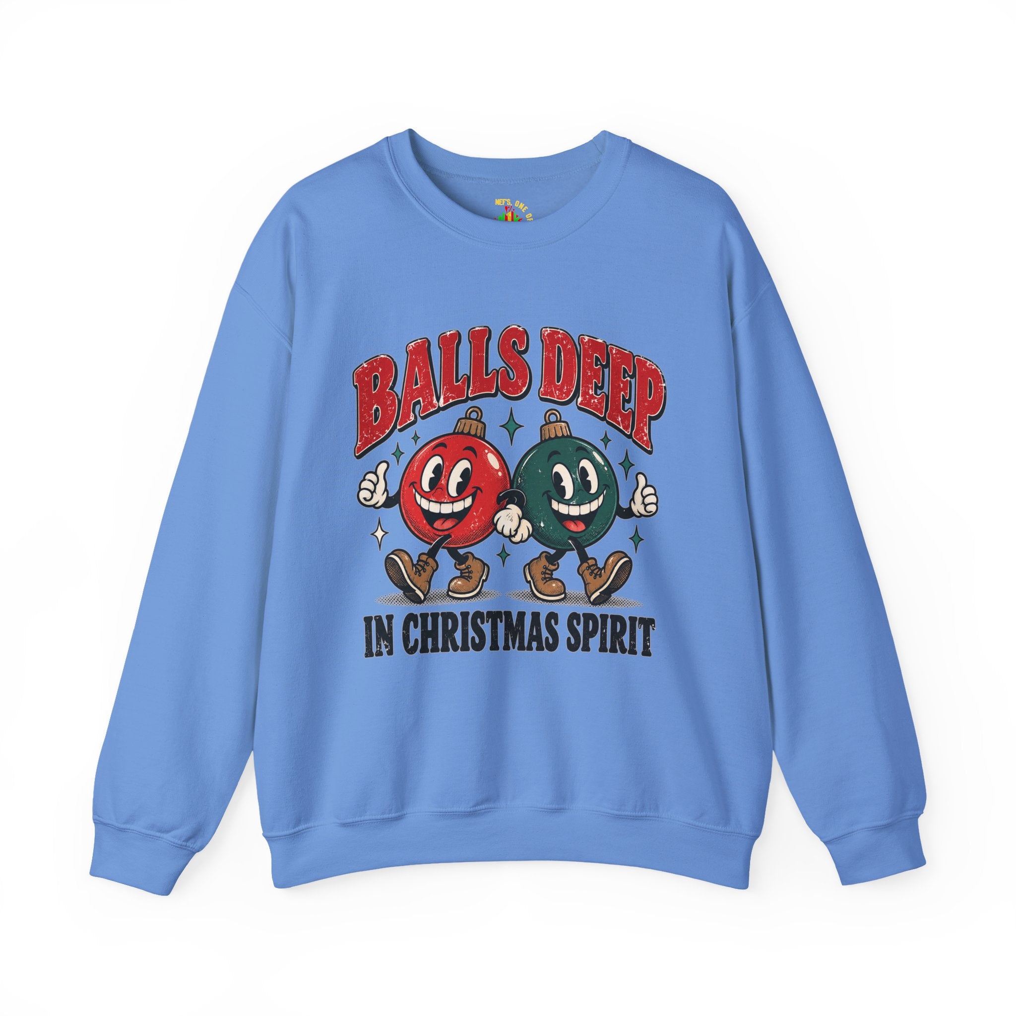 Balls Deep in Christmas Spirit Crewneck Sweatshirt