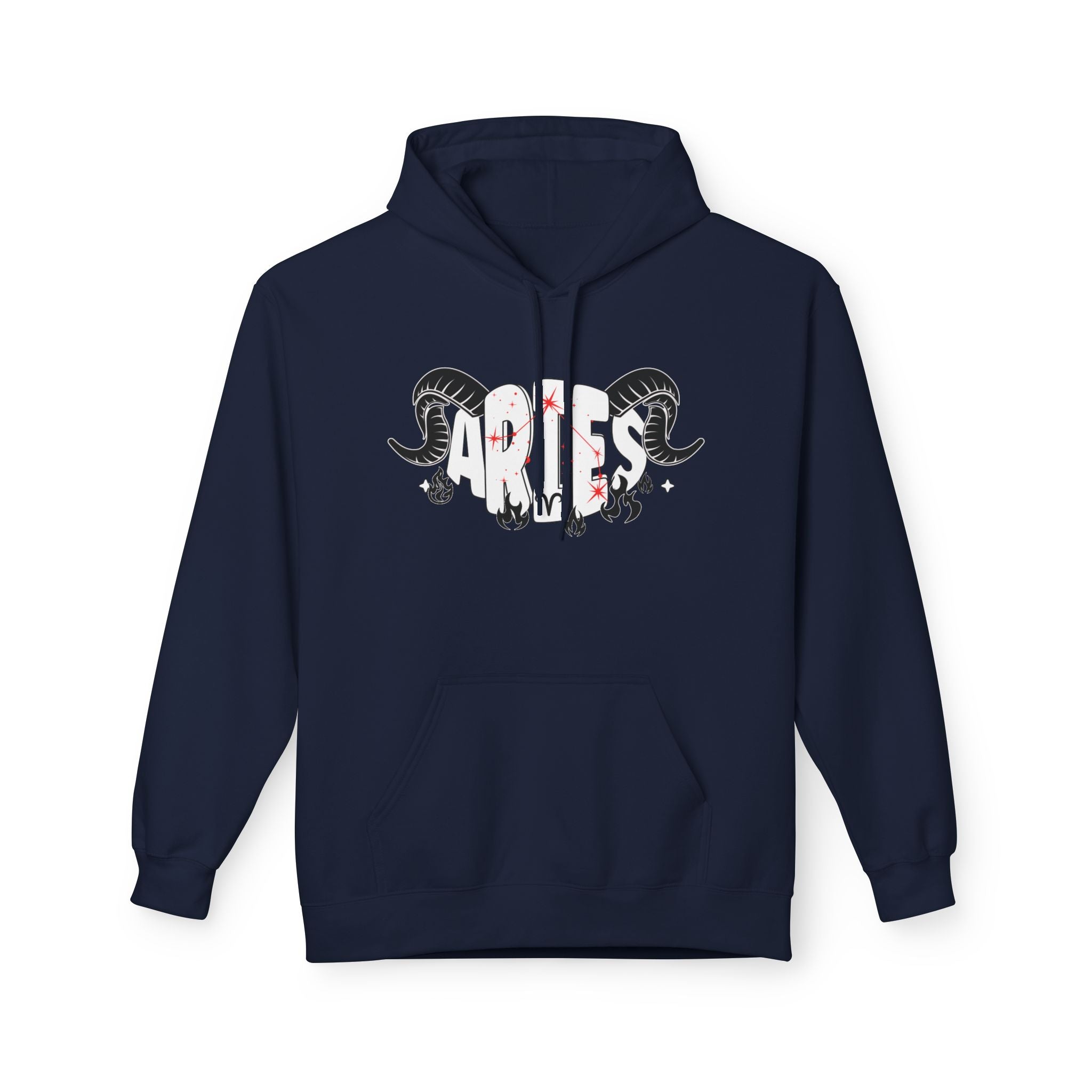 Aries Ram Zodiac Hoodie — Astrological Sign Graphic Pullover