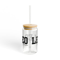 Leo Sipper Glass | 16oz Drinkware, Zodiac Gift, Astrology Mug, Birthday Present, Eco-Friendly Tumbler
