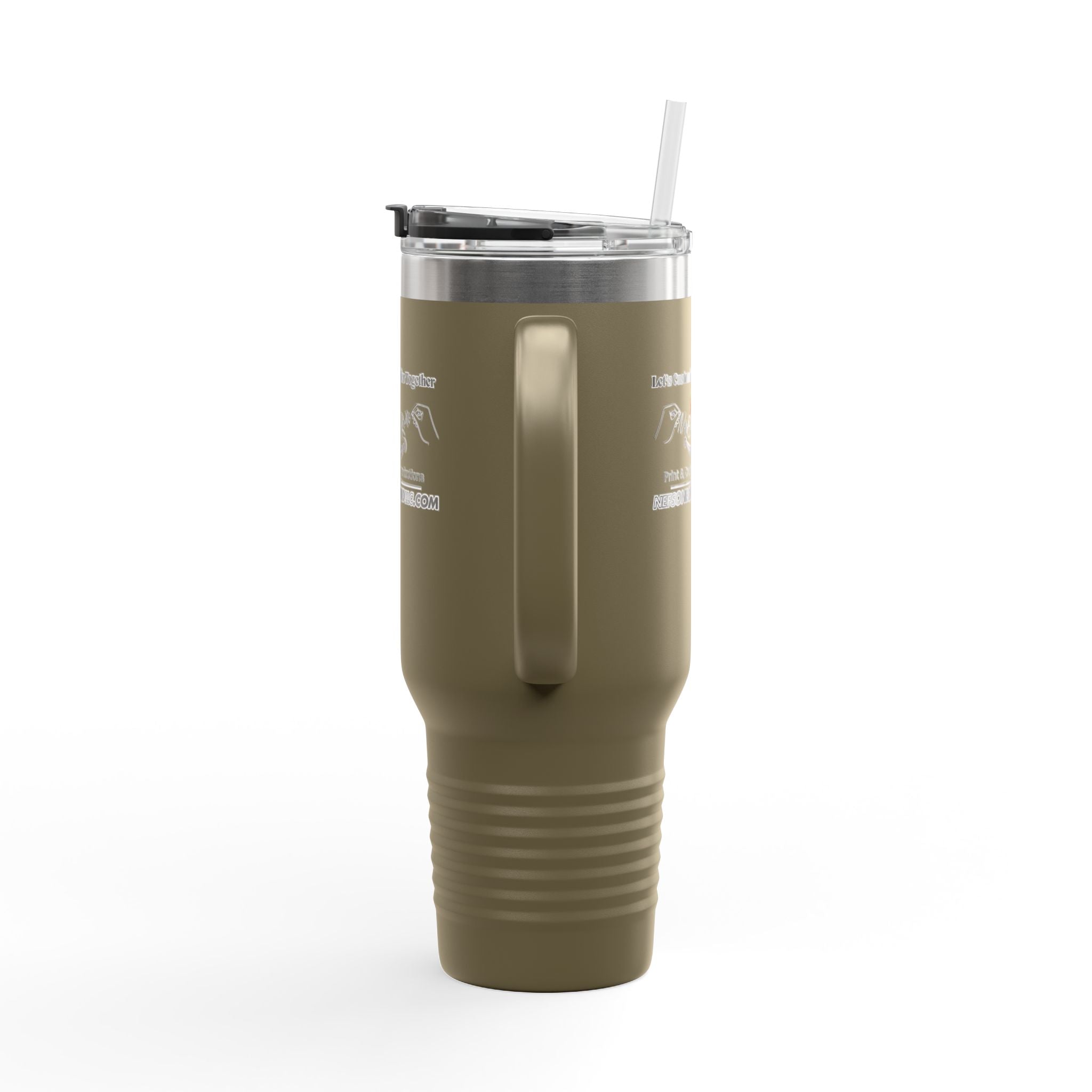 Nef's One Of A Kind Let's Customize Smiles Together Insulated Travel Mug, 40oz