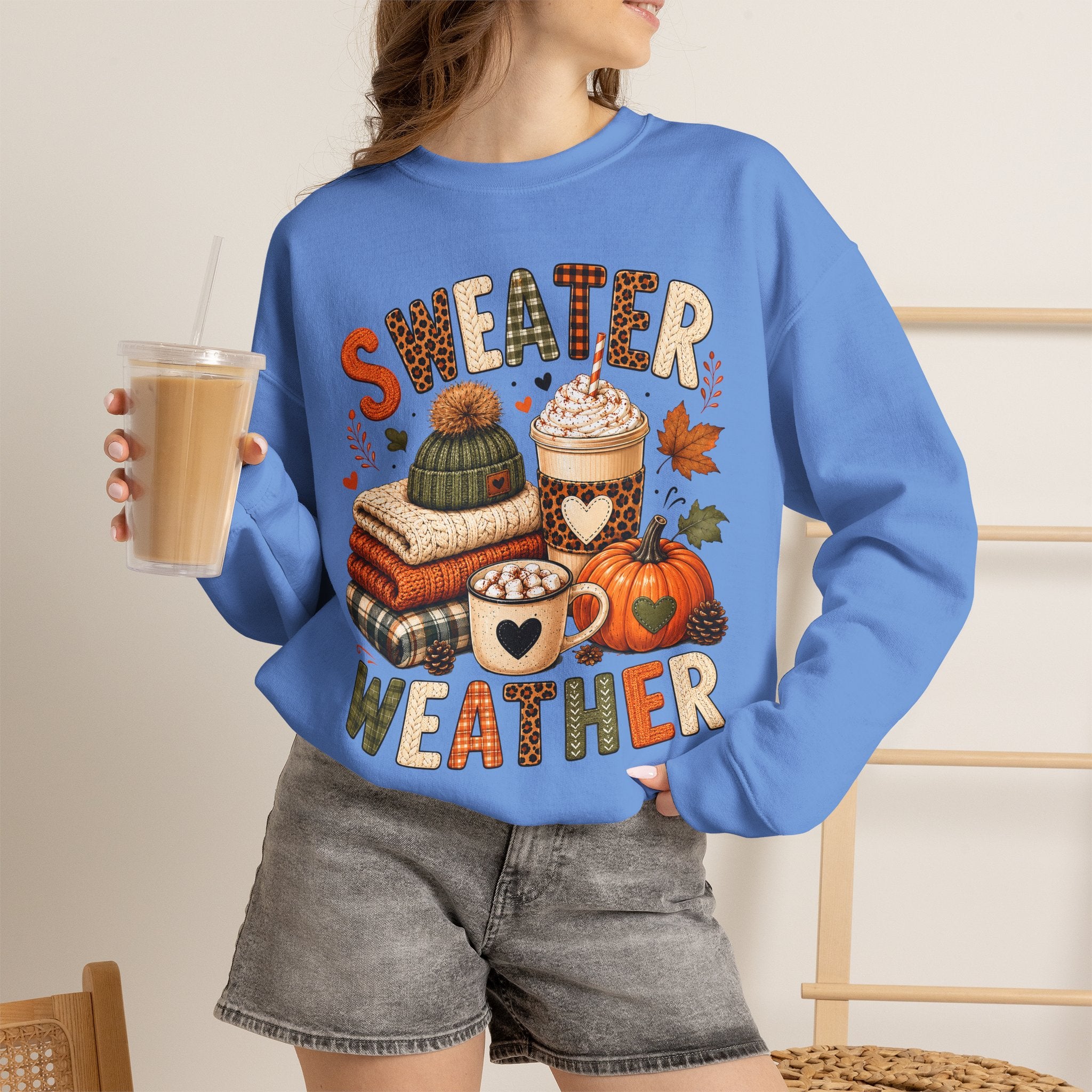 Sweater Weather Autumn Crewneck Sweatshirt