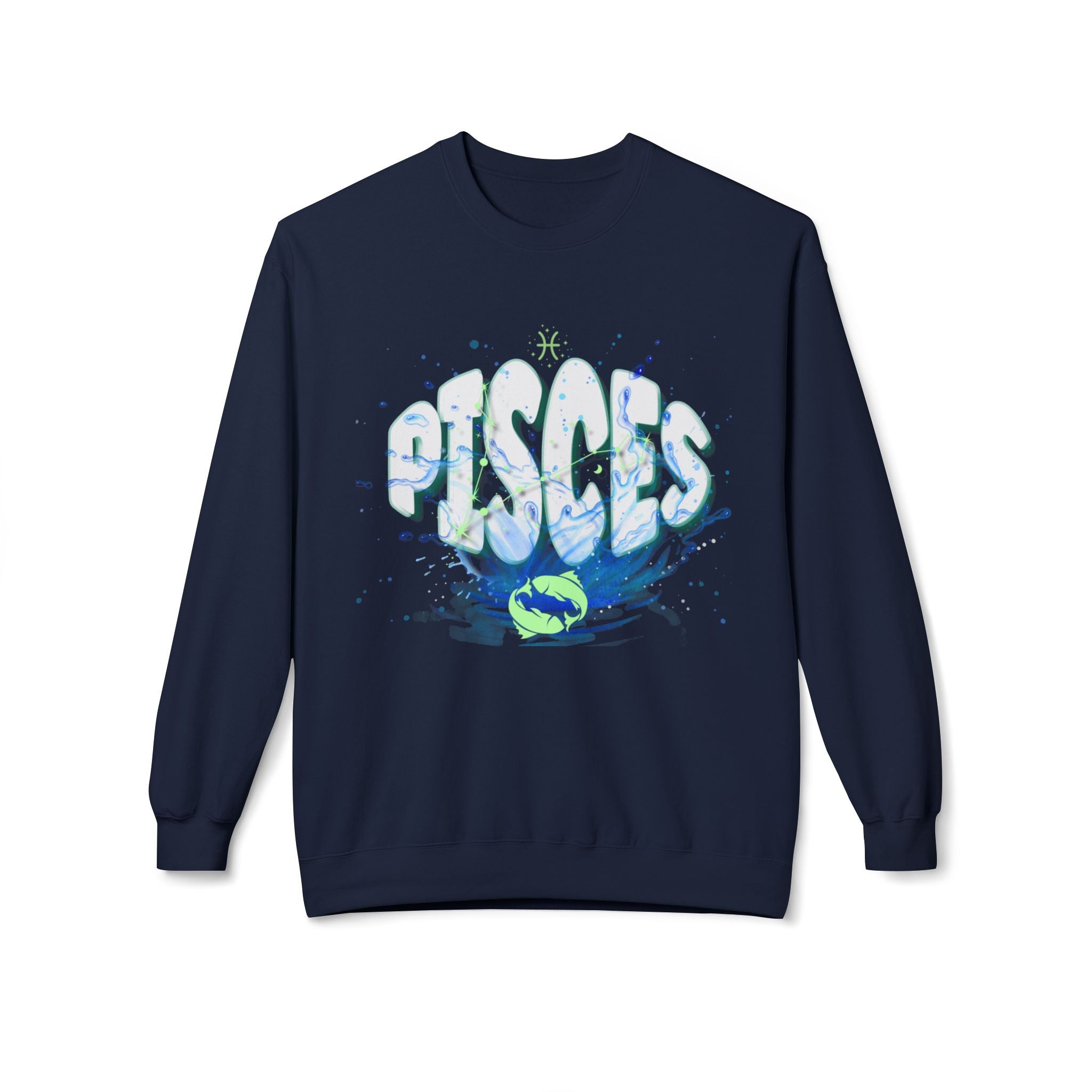 Pisces Water Zodiac Sweatshirt — Pisces Sign Crewneck