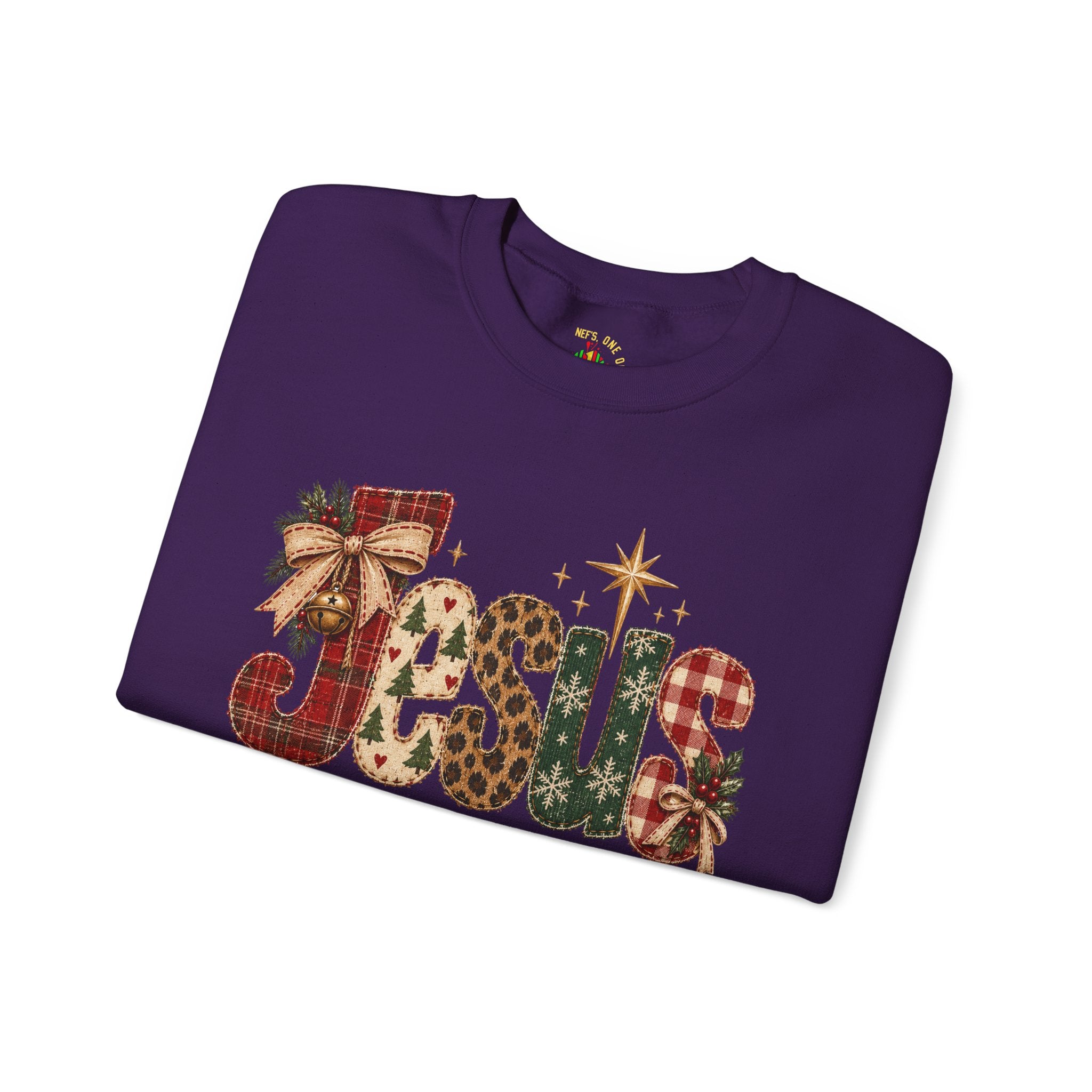 Festive Christmas Reindeer Crewneck Sweatshirt