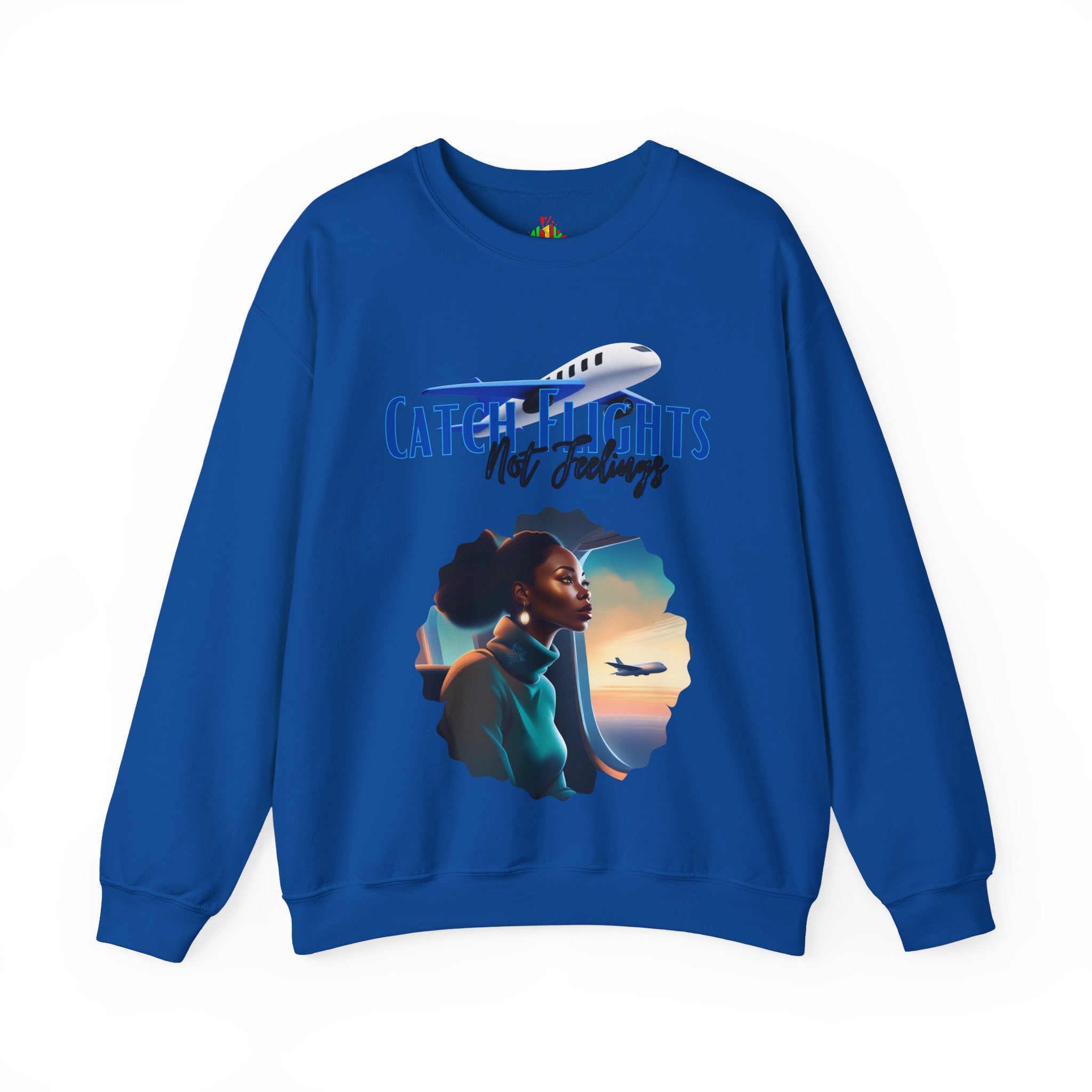 Catch Flights Not Feelings Unisex Heavy Blend™ Crewneck Sweatshirt