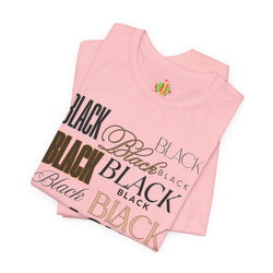 Black Text Unisex Tee, Casual Graphic T-Shirt for Fashion Lovers, Perfect Gift for All Occasions, Streetwear Style, Trendy Top