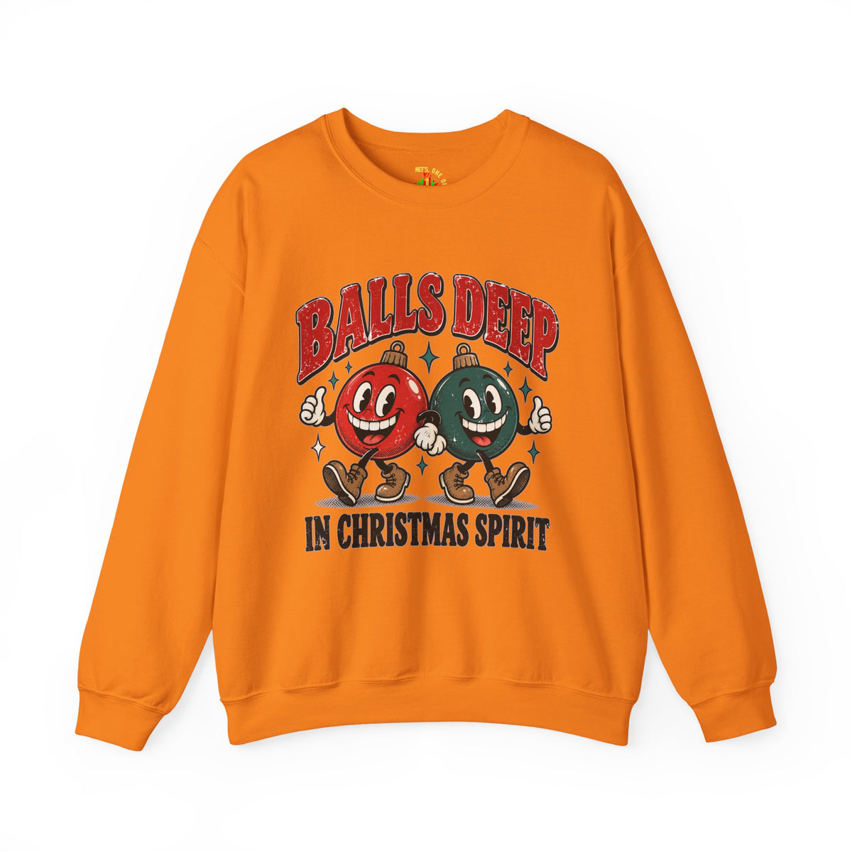 Balls Deep in Christmas Spirit Crewneck Sweatshirt