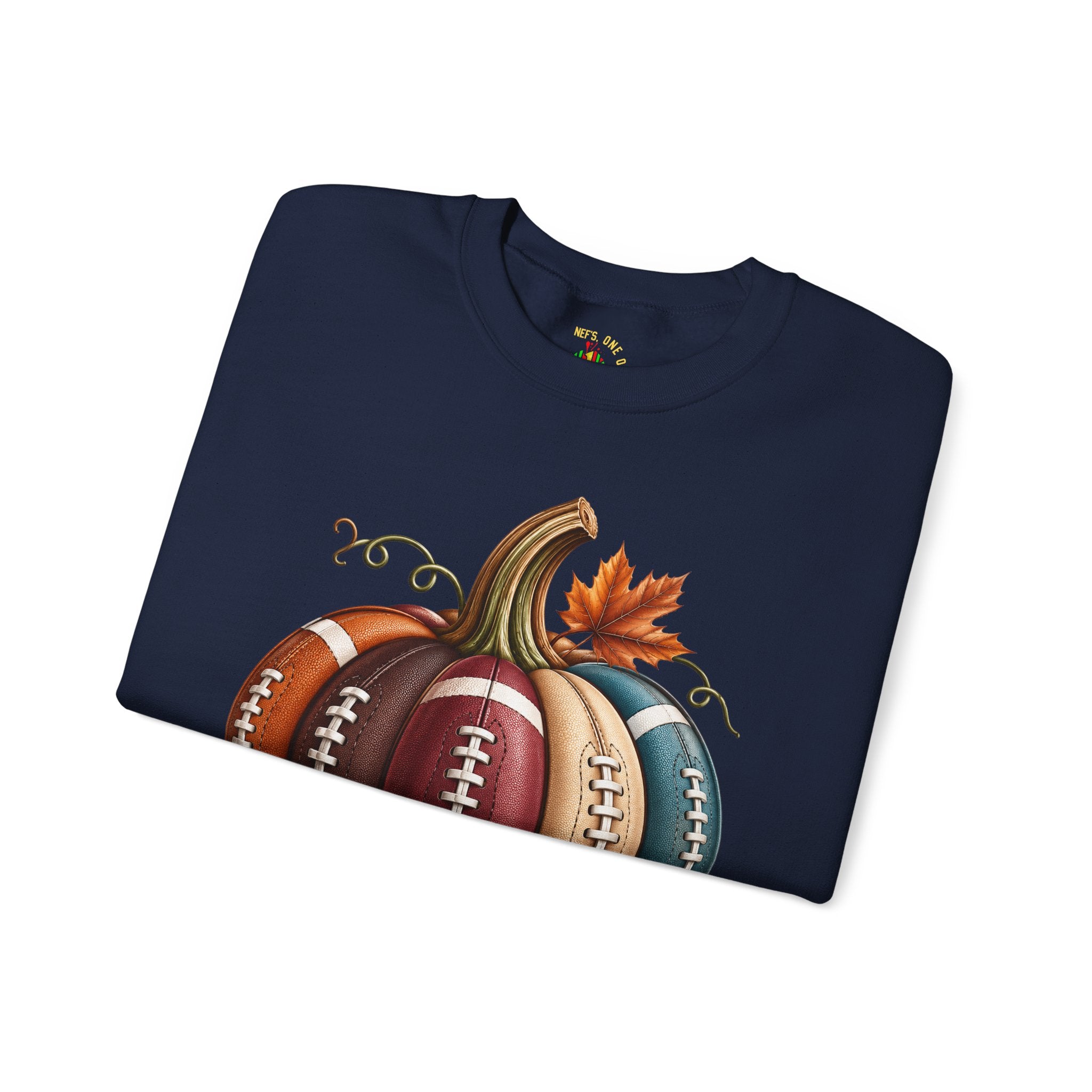 Fall Football Pumpkin Crewneck Sweatshirt