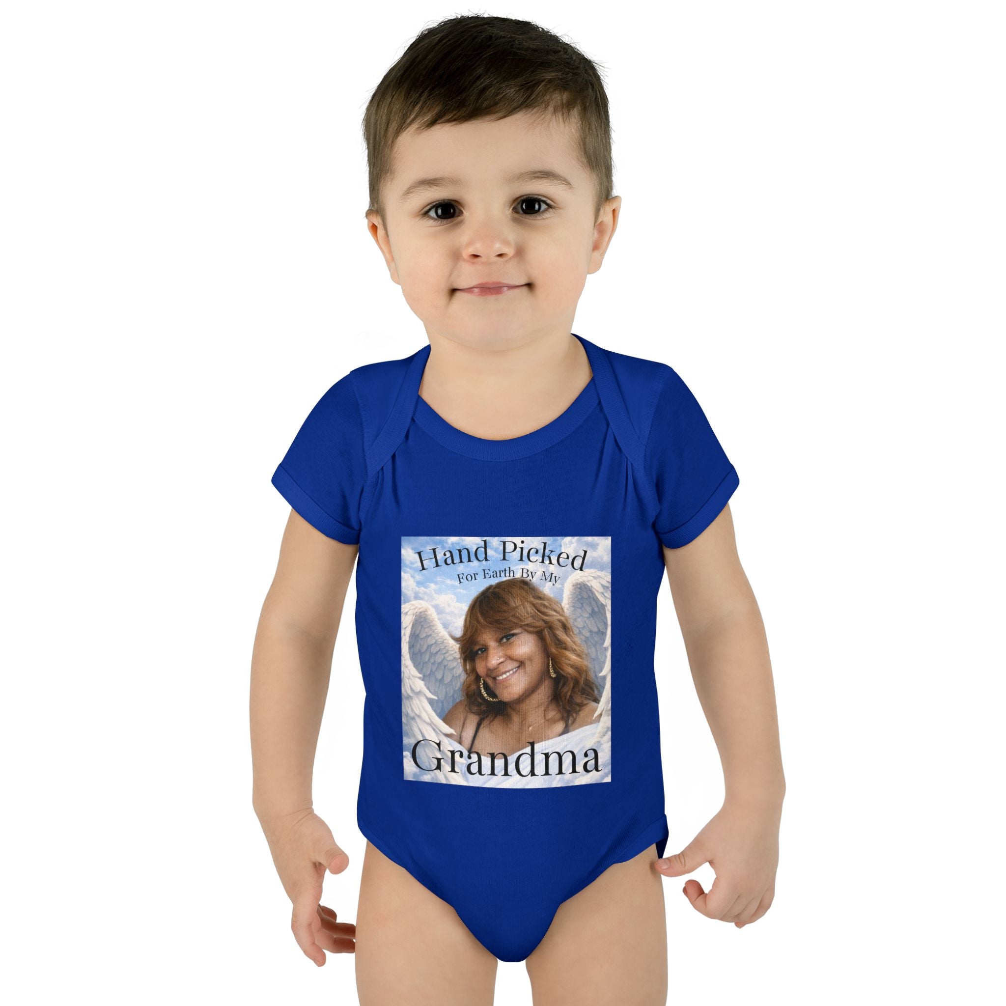 Body da neonato "Scelto per la Terra dalla mia nonna in Cielo" – Tutina commemorativa per neonato