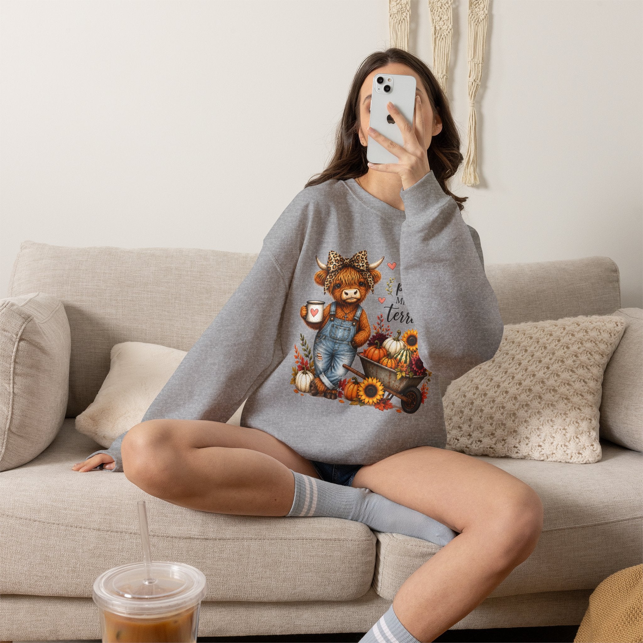 God’s Plan, Mine Was Terrible Bear Fall Crewneck Sweatshirt