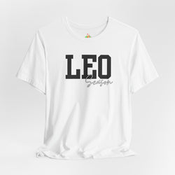 Leo Season Unisex Jersey Tee, Horoscope Shirt, Astrology Gift, Birthday Wear, Zodiac Fashion, Personalized Astrology Apparel