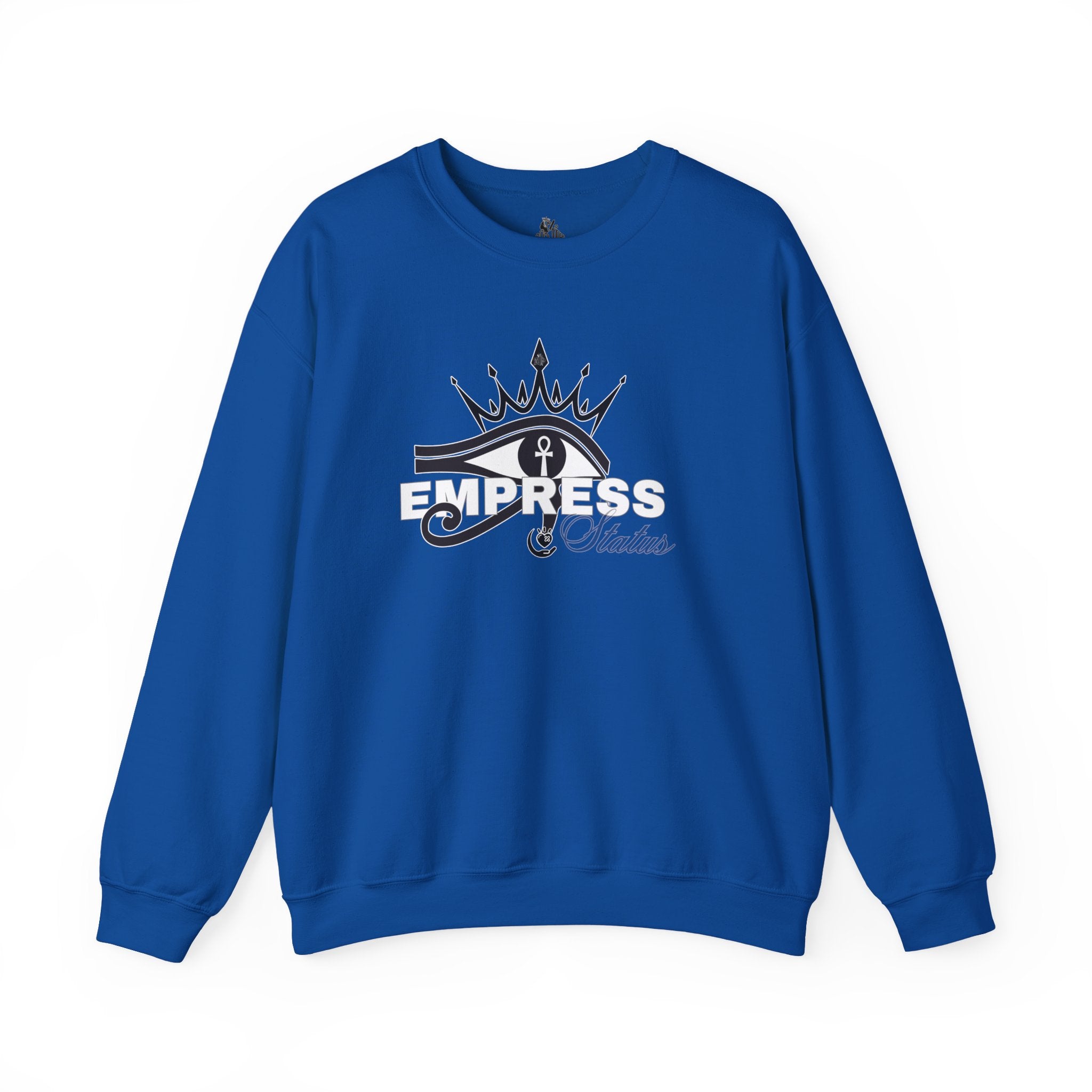 Eye of Horus Crown Empress Sweatshirt — Egyptian Protective Symbol Tee