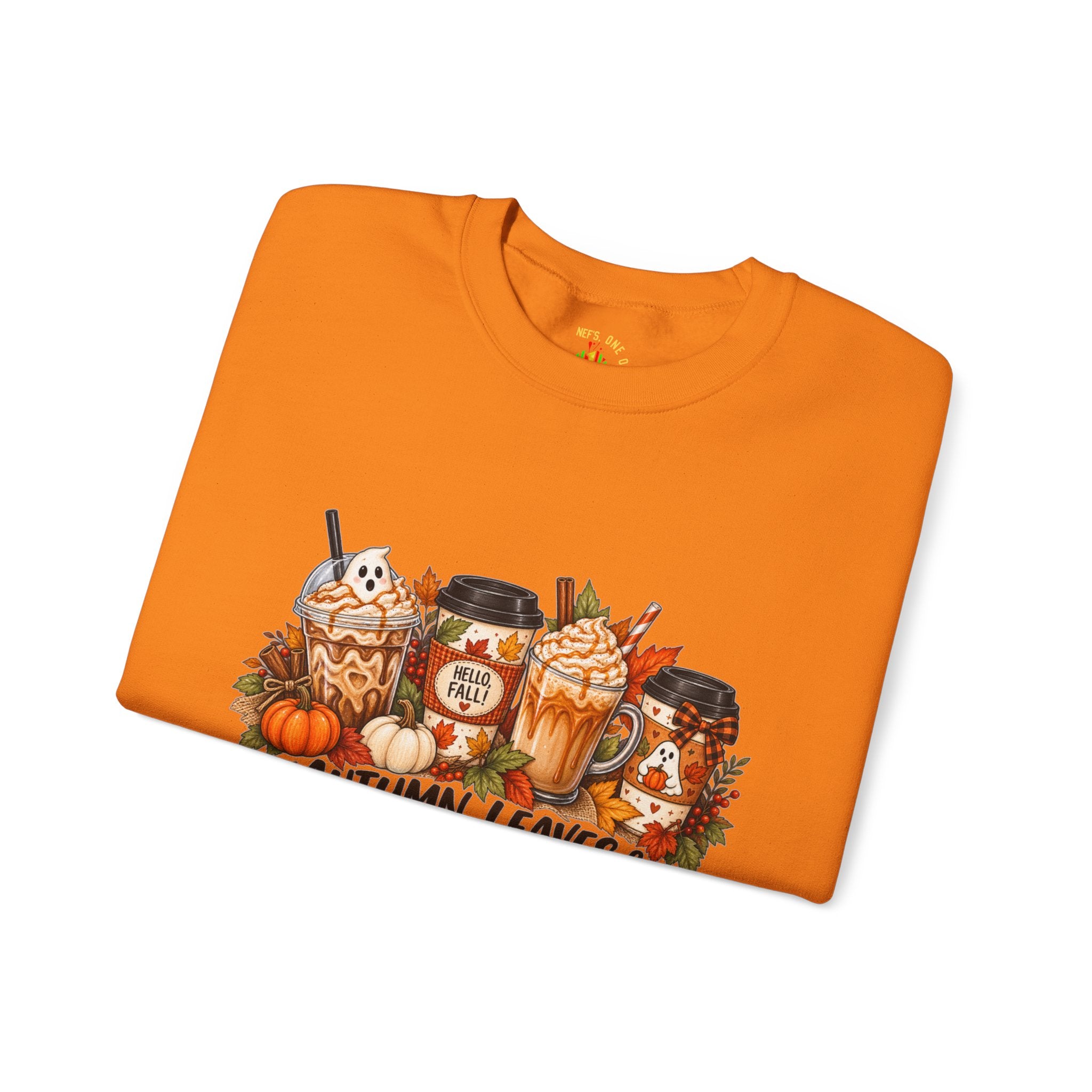 Autumn Leaves & Coffee Please Sweatshirt