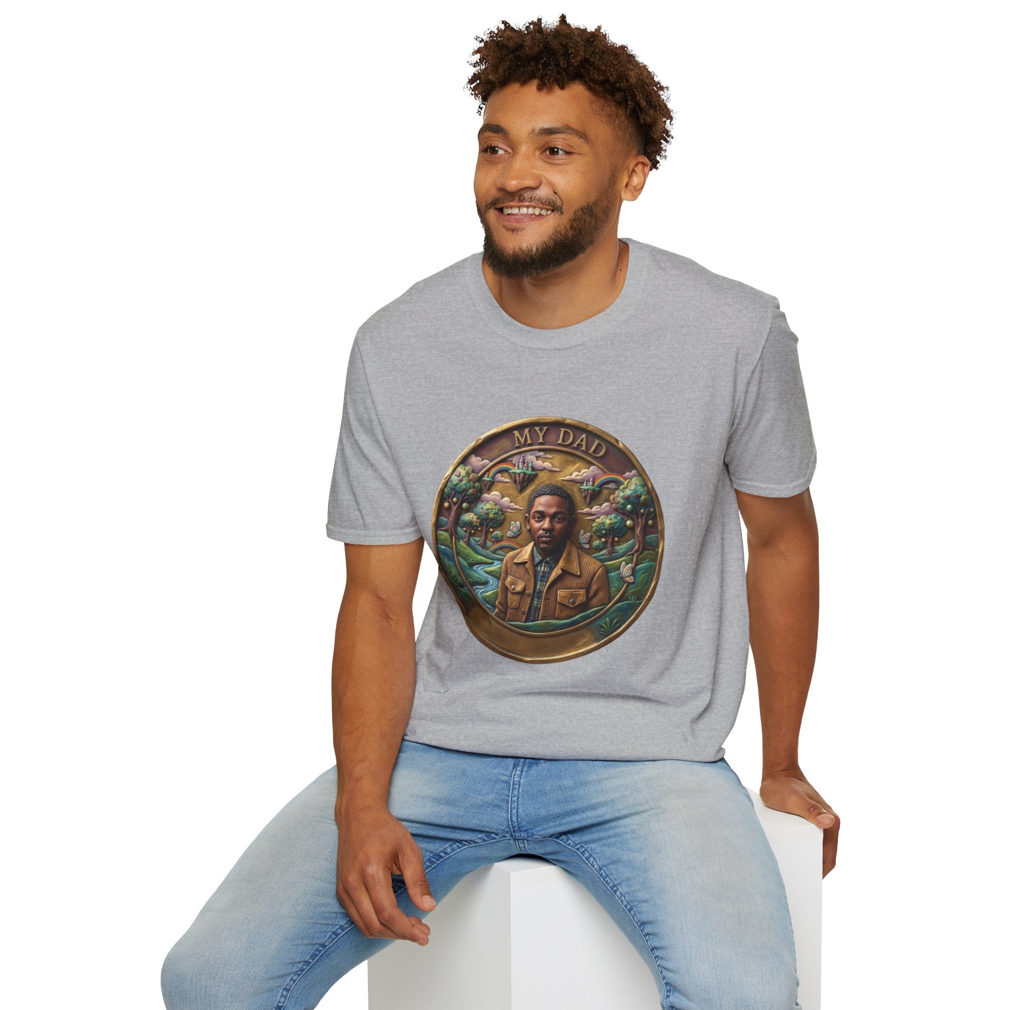 Todd Another Customized My Dad Portrait Coin Tee Graphic T-Shirt