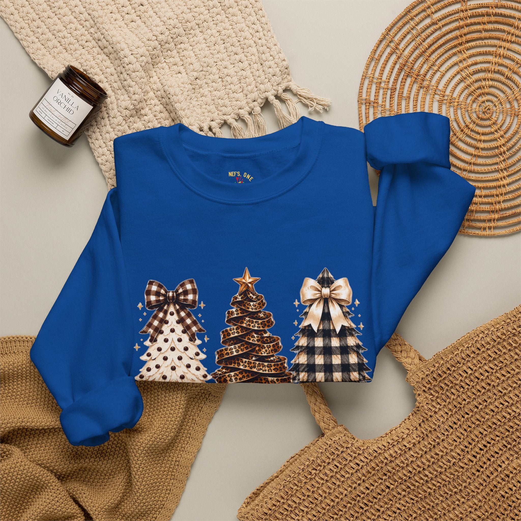 Merry Christmas Christmas Tree Crewneck Sweatshirt
