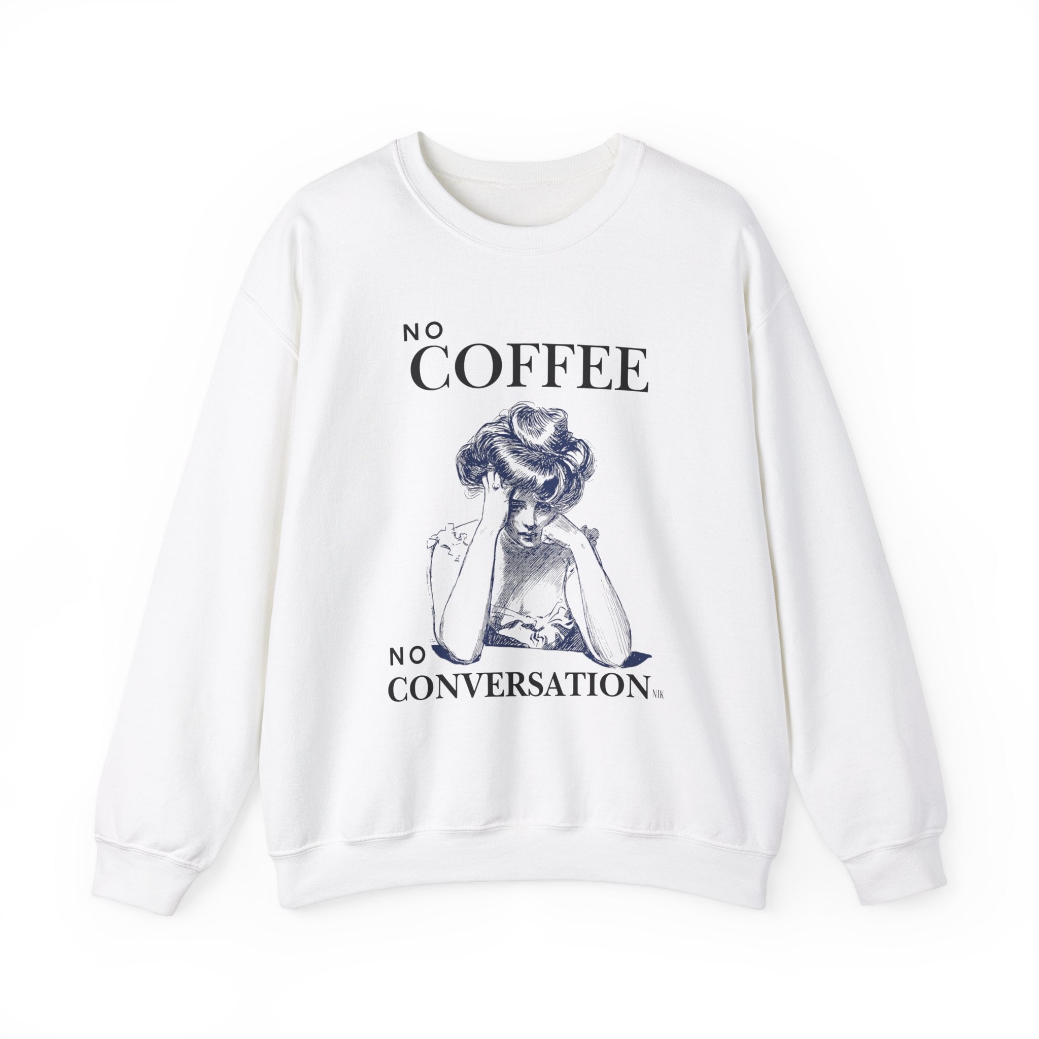 No Coffee No Conversation Unisex Heavy Blend™ Crewneck Sweatshirt