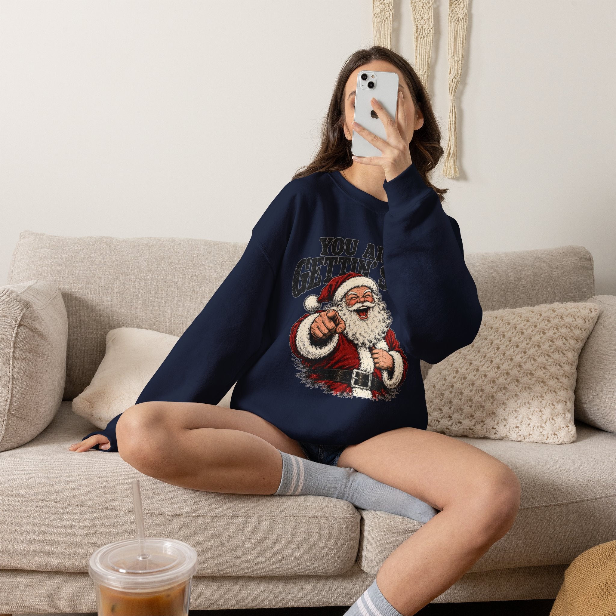You Ain’t Gettin’ Sh*t Santa Christmas Sweatshirt