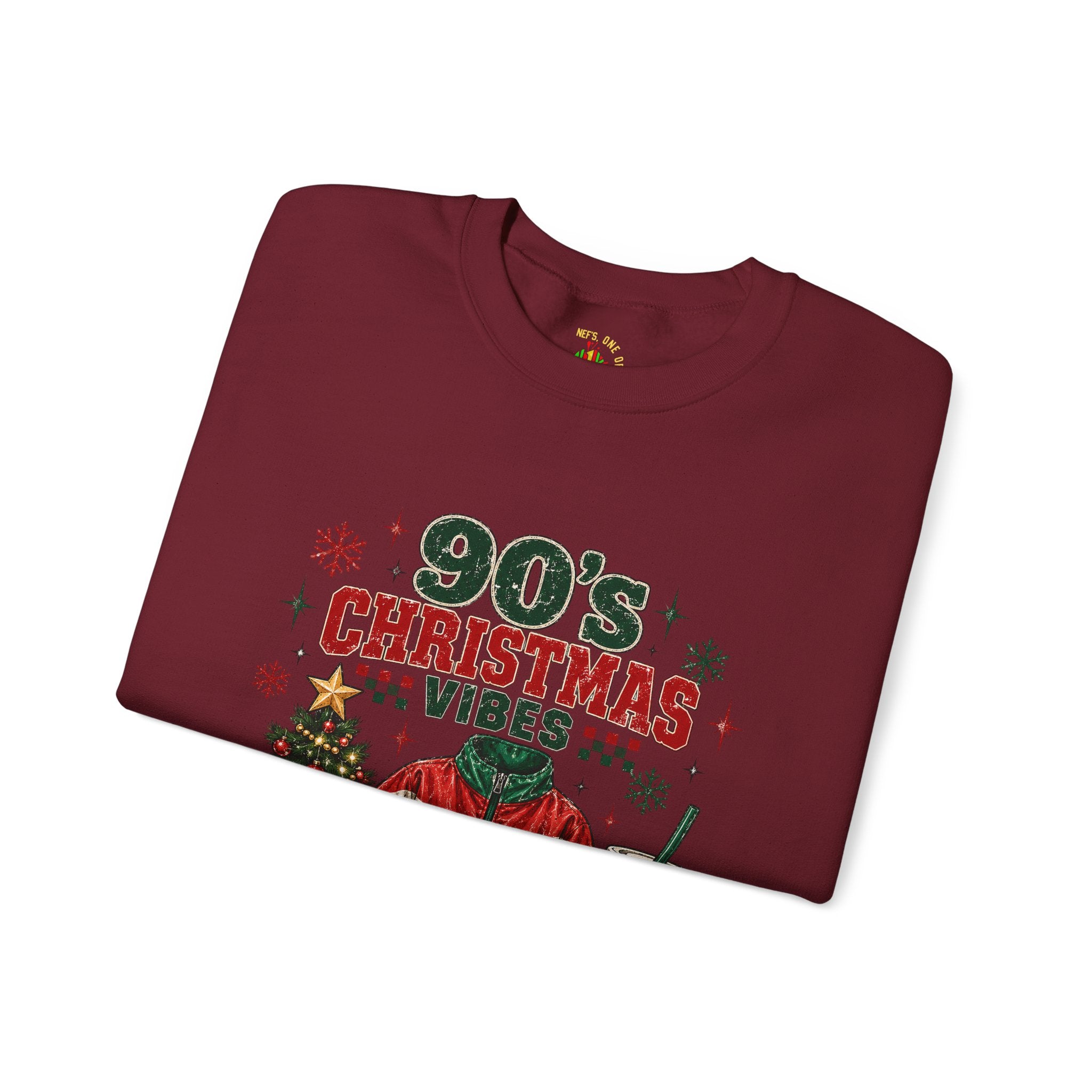 90s Christmas Vibes Crewneck Sweatshirt