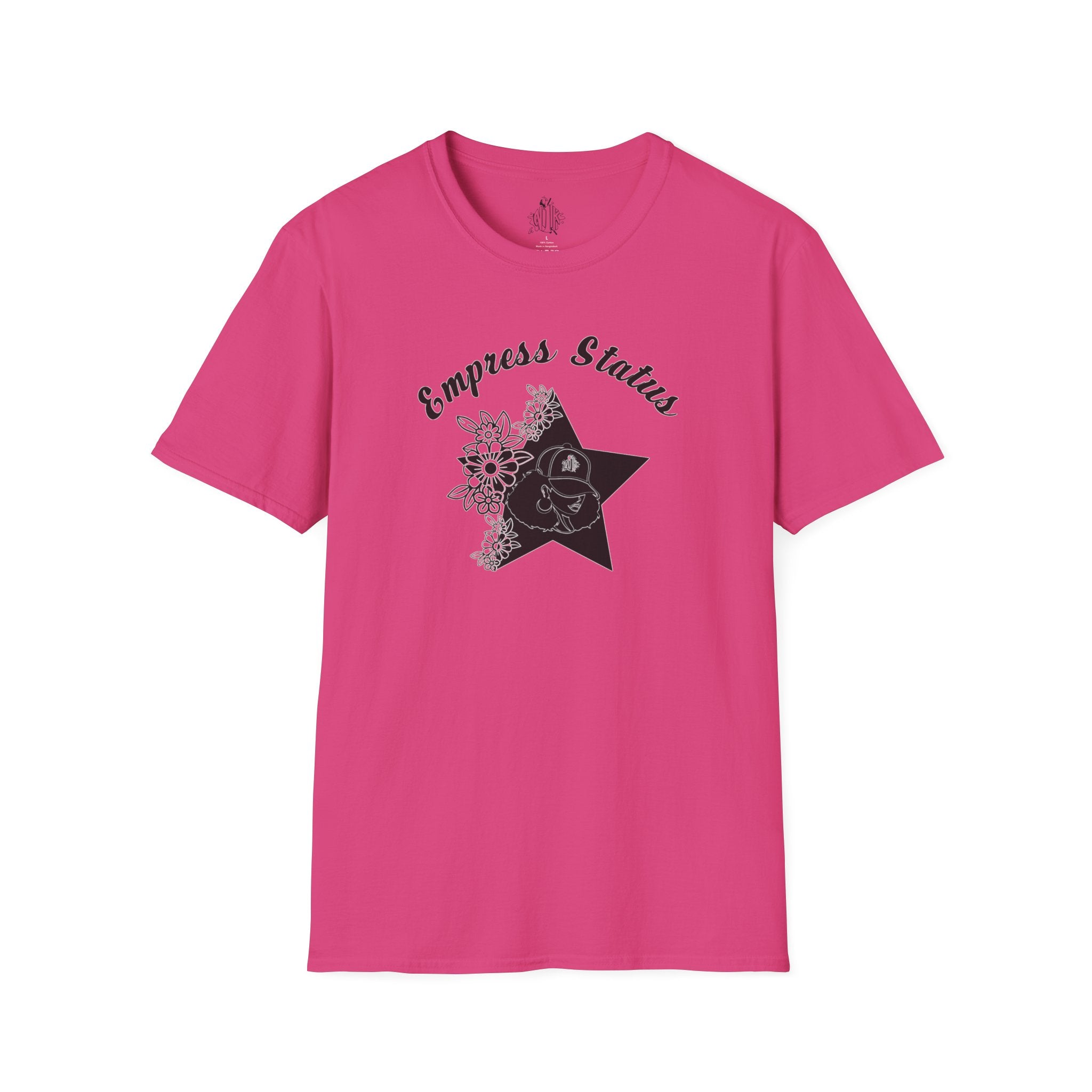 Empress Black Girl Floral Status T-shirt