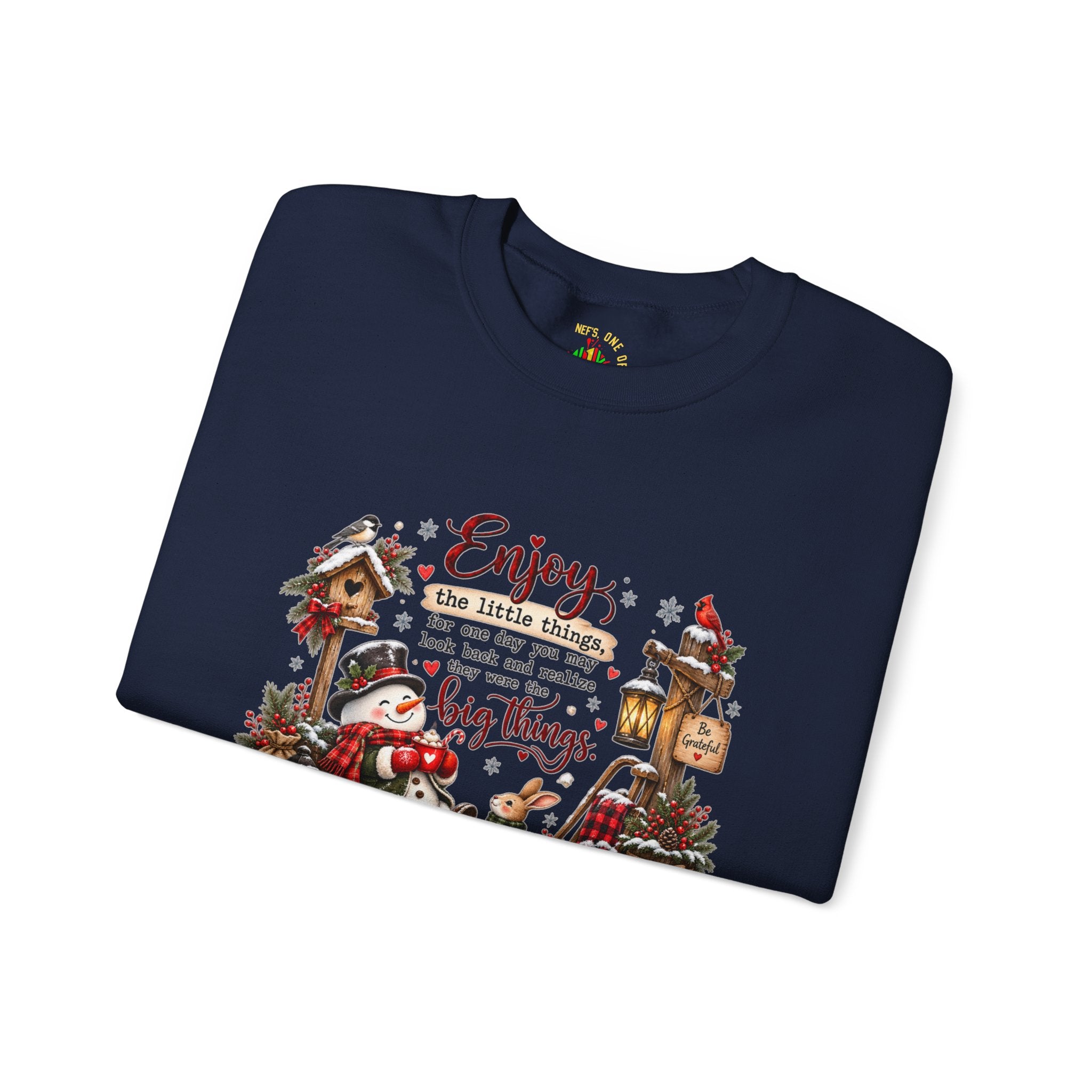 Enjoy the Little Things Christmas Crewneck Sweatshirt