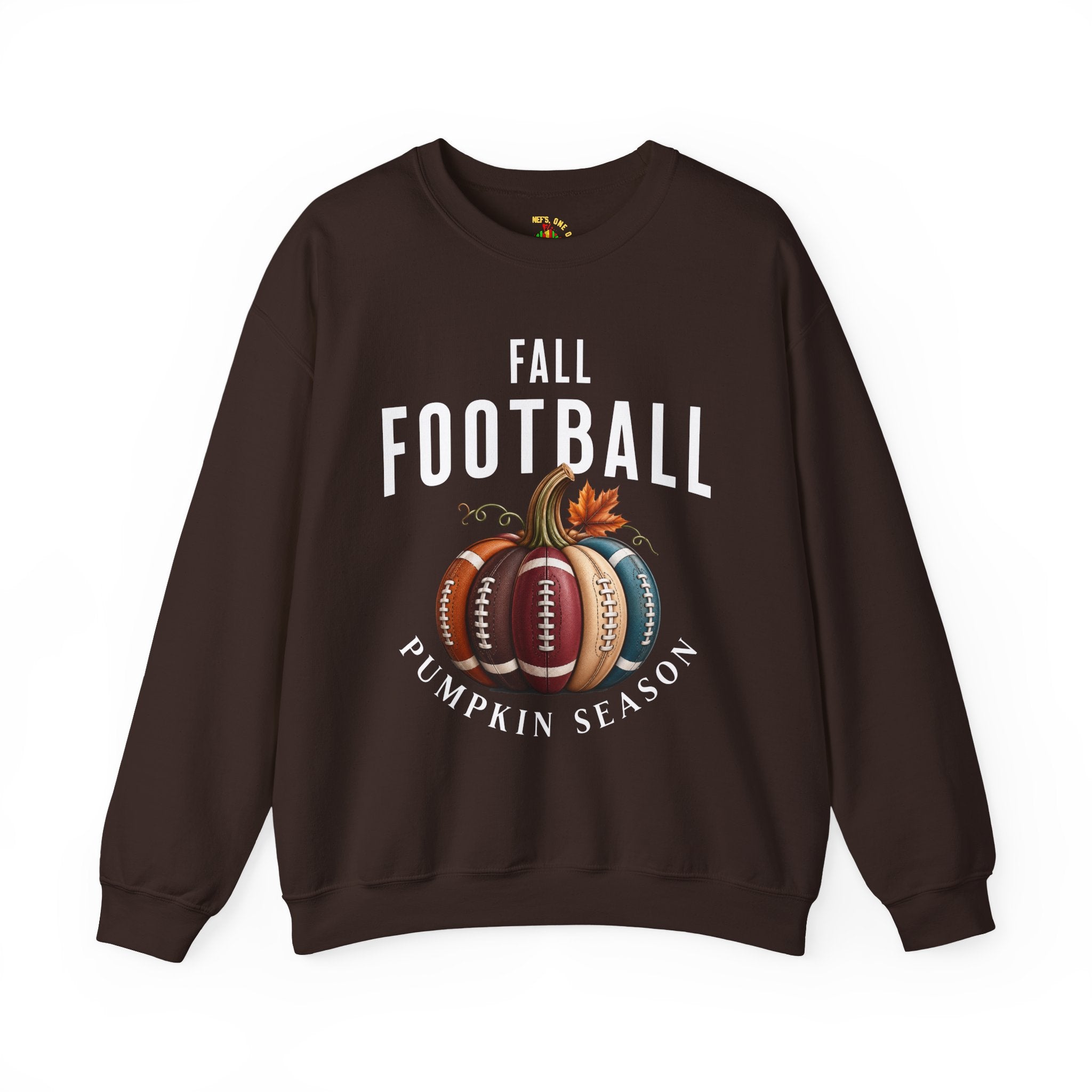 Fall Football Pumpkin Season Crewneck Sweatshirt