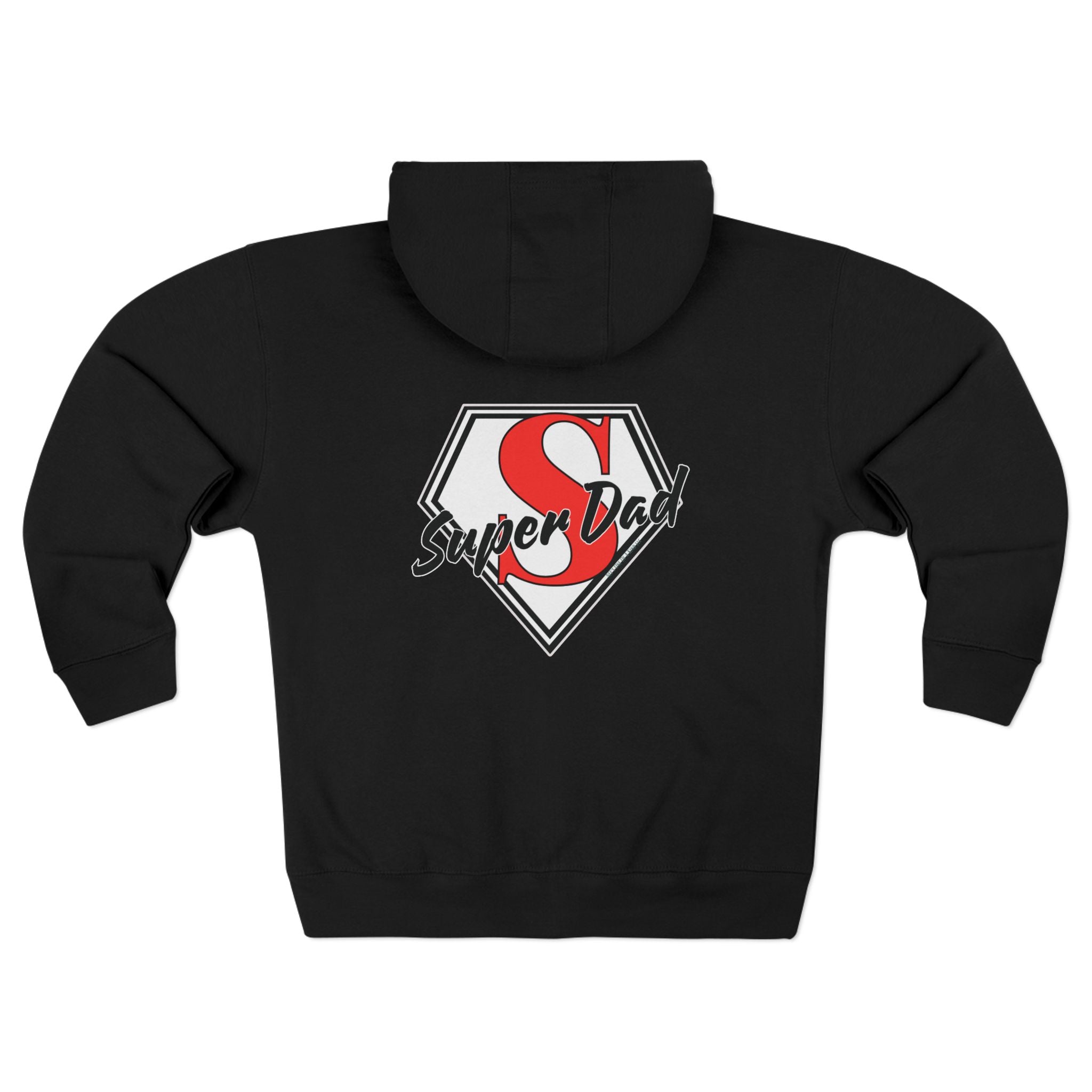 Super Dad Unisex Zip Hoodie | Perfect for Father's Day, Cool Dad Gifts, Family Outings, Casual Wear, Birthday Present