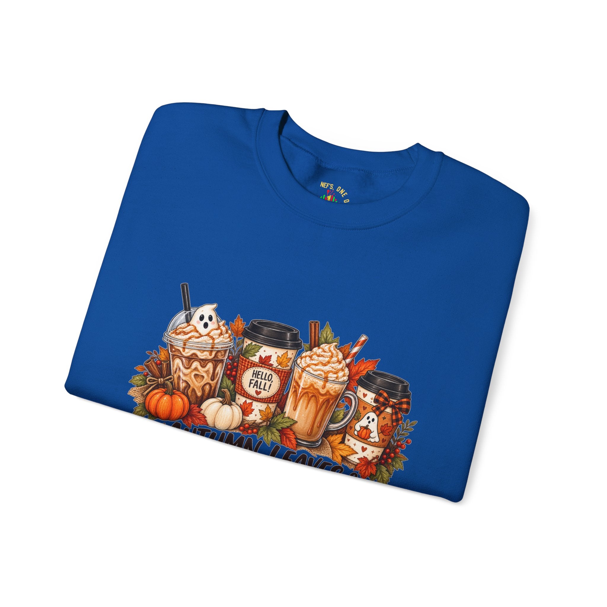 Autumn Leaves & Coffee Please Sweatshirt
