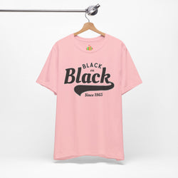 Vintage Style Unisex Jersey Tee - Black Since 1865, Retro T-Shirt, Casual Wear, Gift Idea, Everyday Fashion