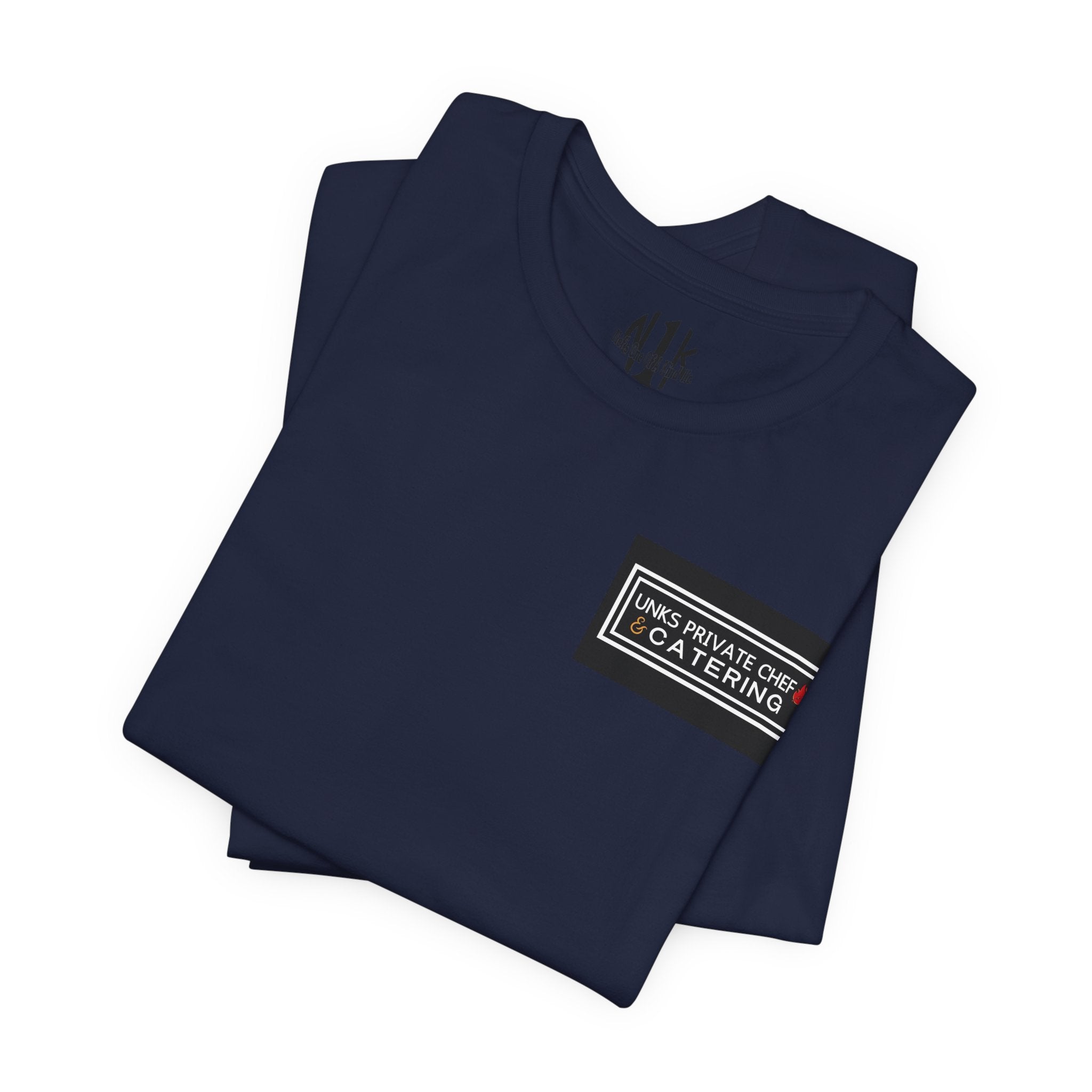 Unks Catering Custom Casual Unisex Tee for Every Occasion, Short Sleeve Shirt, Great for Gifts, Summer Wear, Everyday Comfort