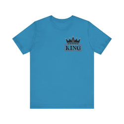King with his Queen Valentine Casual Soft Unisex Jersey Crew Neck Short Sleeve Tee