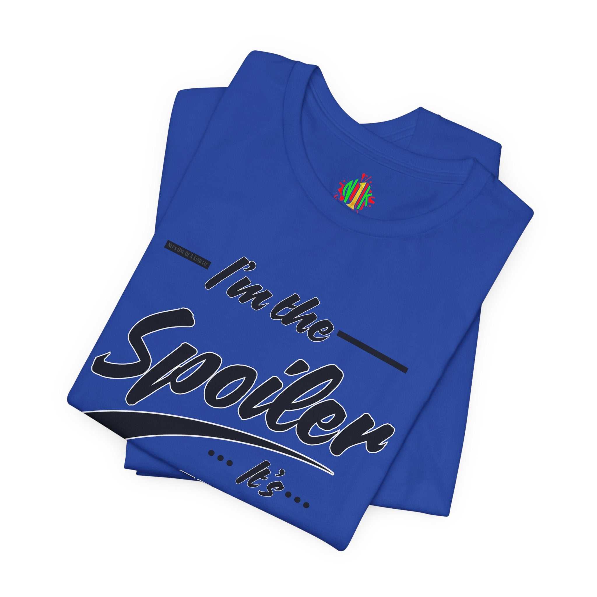 He's the Spoiler Unisex Jersey Tee - Express love for his Queen and PrT-ShirtHe’s the Spoiler Unisex Jersey Tee