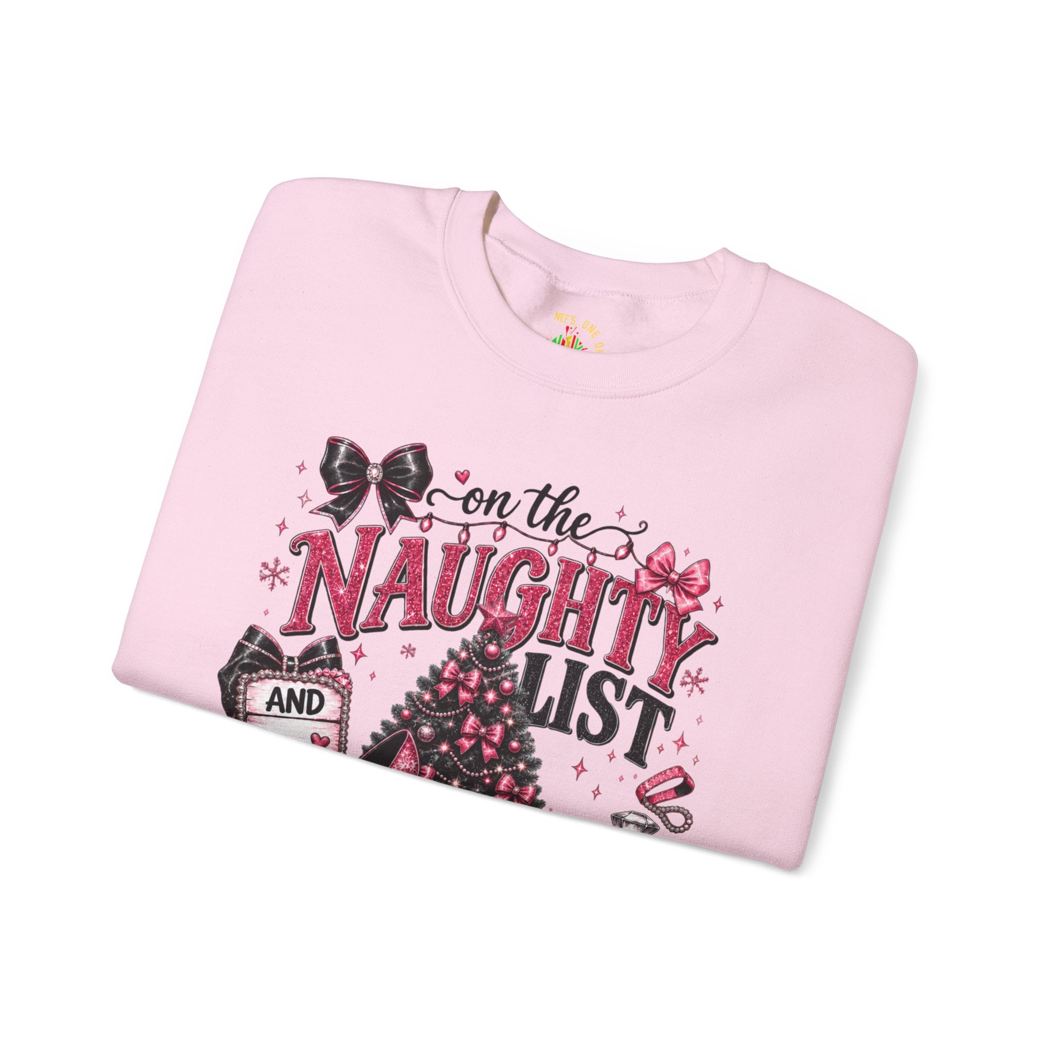 On the Naughty List Christmas Crewneck Sweatshirt