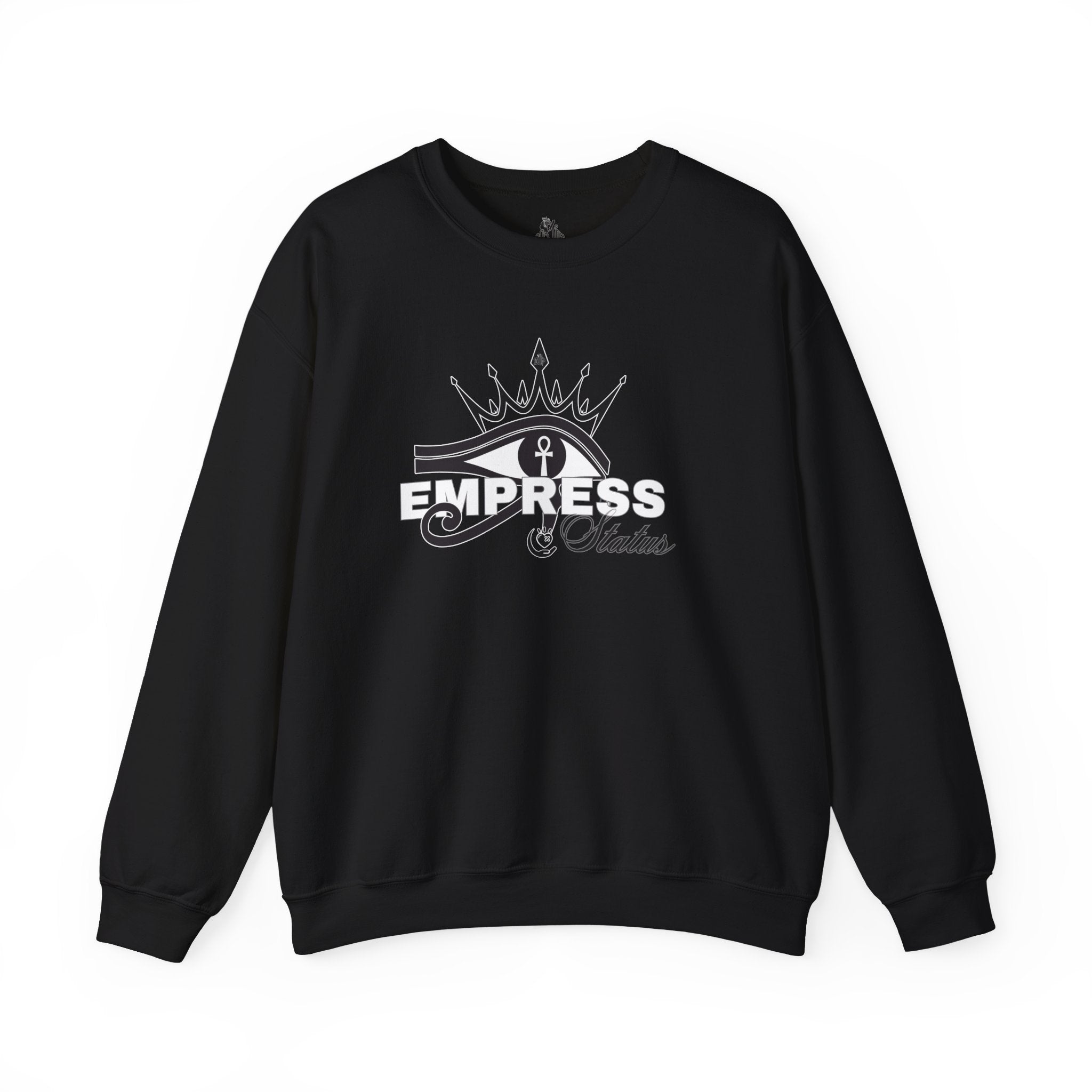 Eye of Horus Crown Empress Sweatshirt — Egyptian Protective Symbol Tee