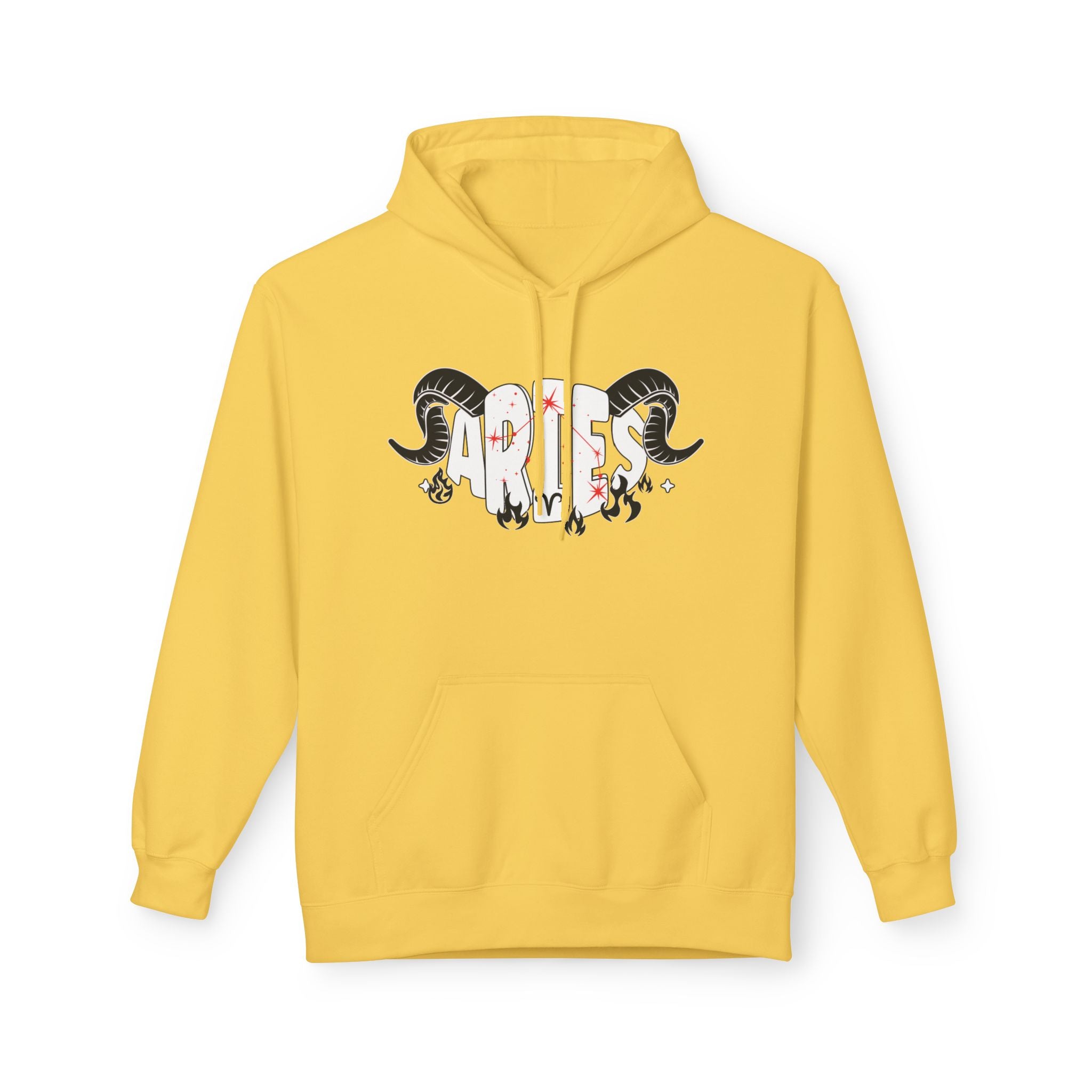 Aries Ram Zodiac Hoodie — Astrological Sign Graphic Pullover