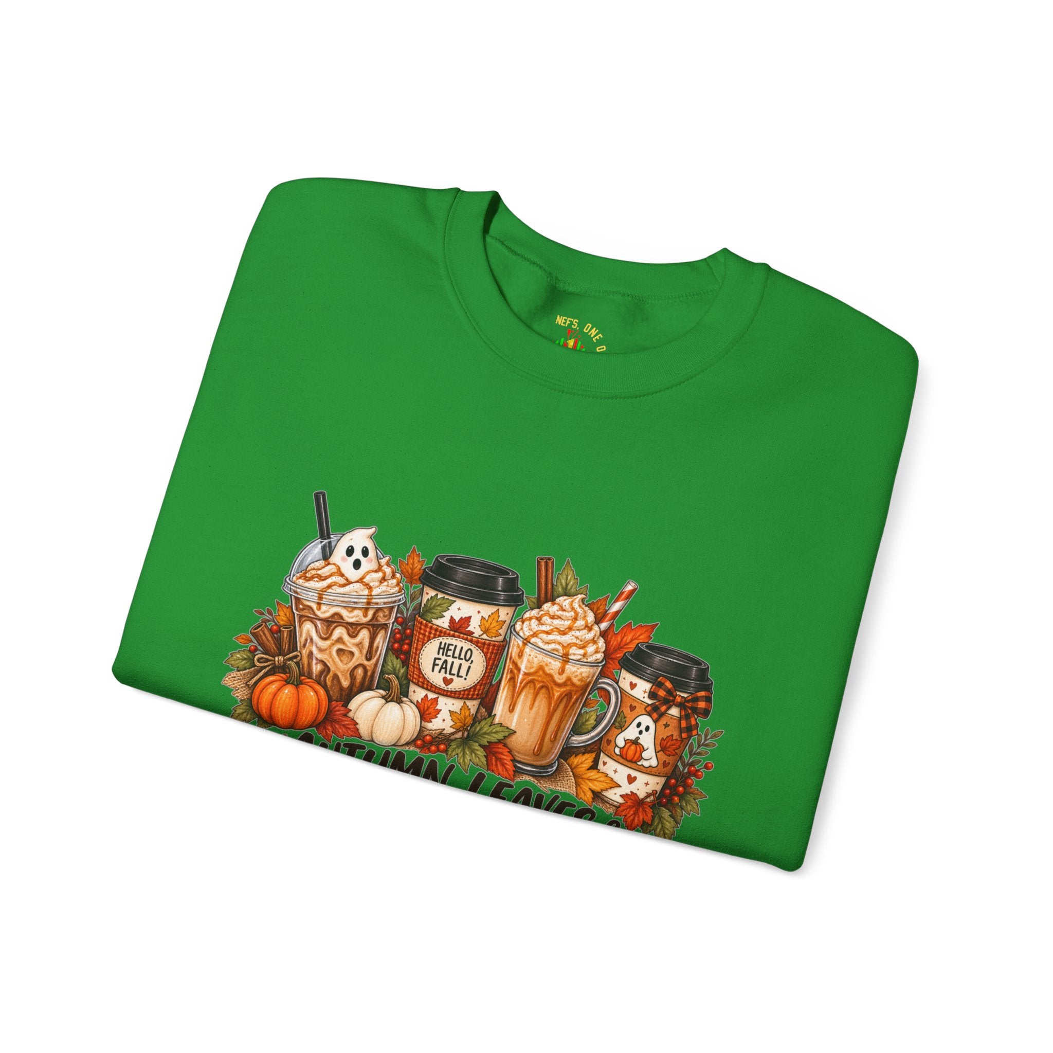 Autumn Leaves & Coffee Please Sweatshirt