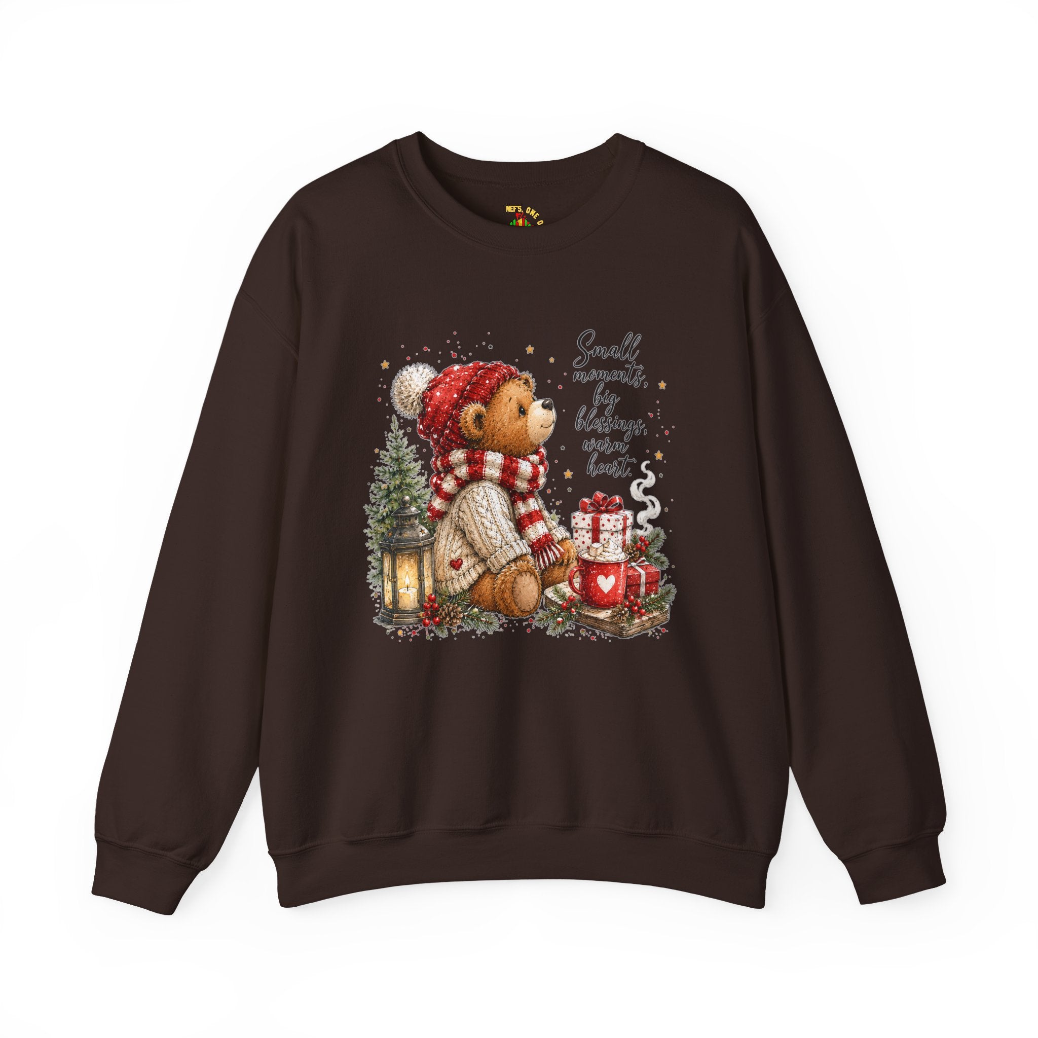 Christmas Bear Crewneck Sweatshirt – Cozy Holiday Teddy Bear Design