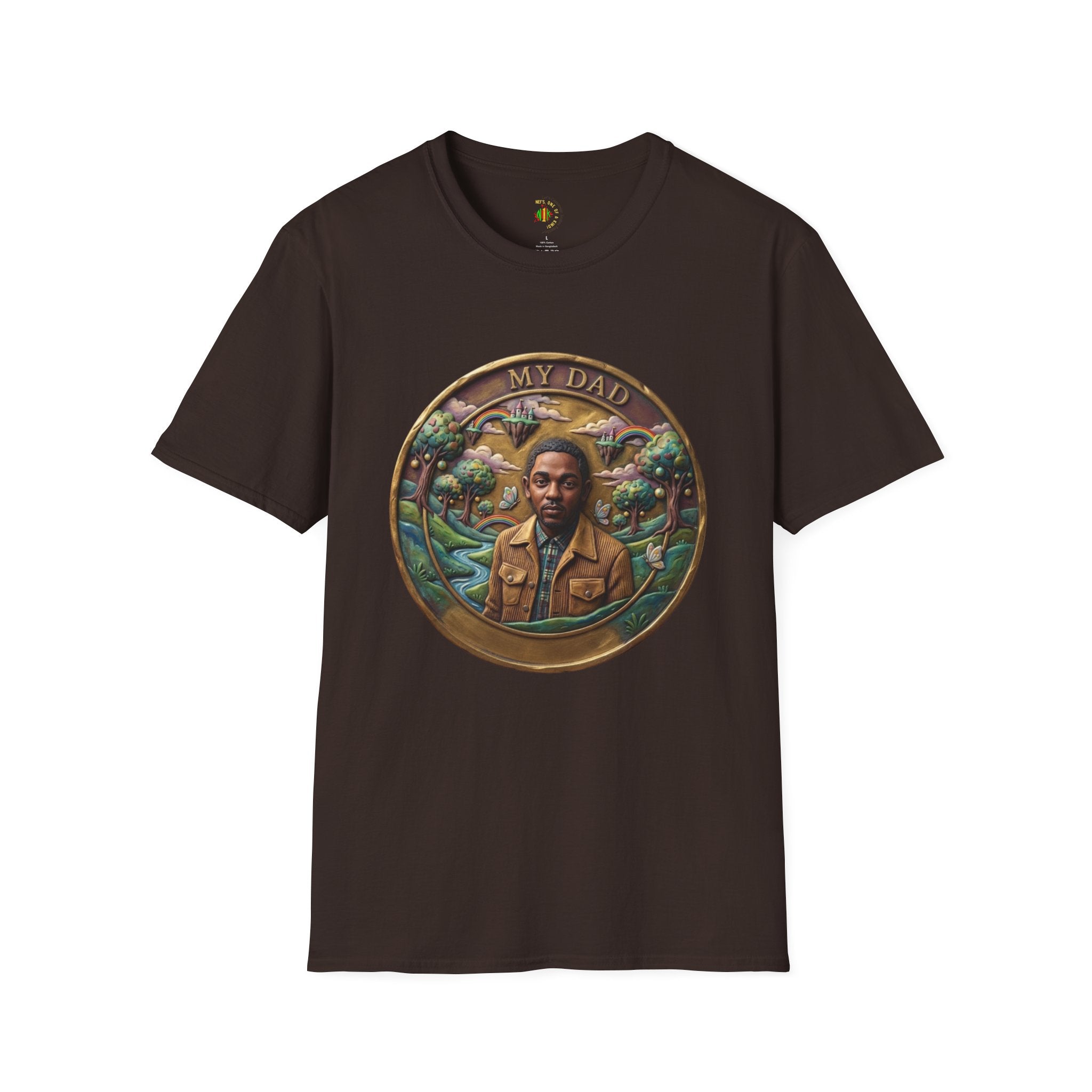 Todd Another Customized My Dad Portrait Coin Tee Graphic T-Shirt