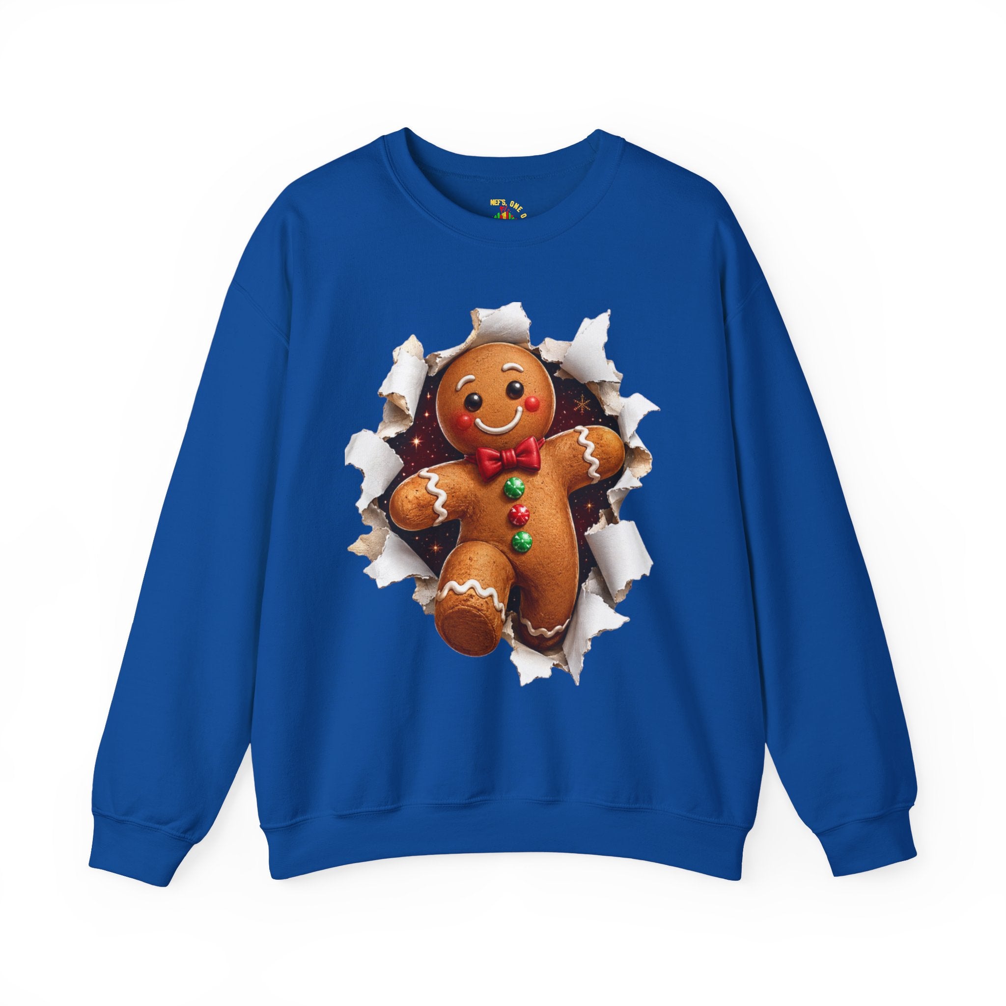 Gingerbread Man Christmas Crewneck Sweatshirt