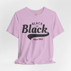Vintage Style Unisex Jersey Tee - Black Since 1865, Retro T-Shirt, Casual Wear, Gift Idea, Everyday Fashion