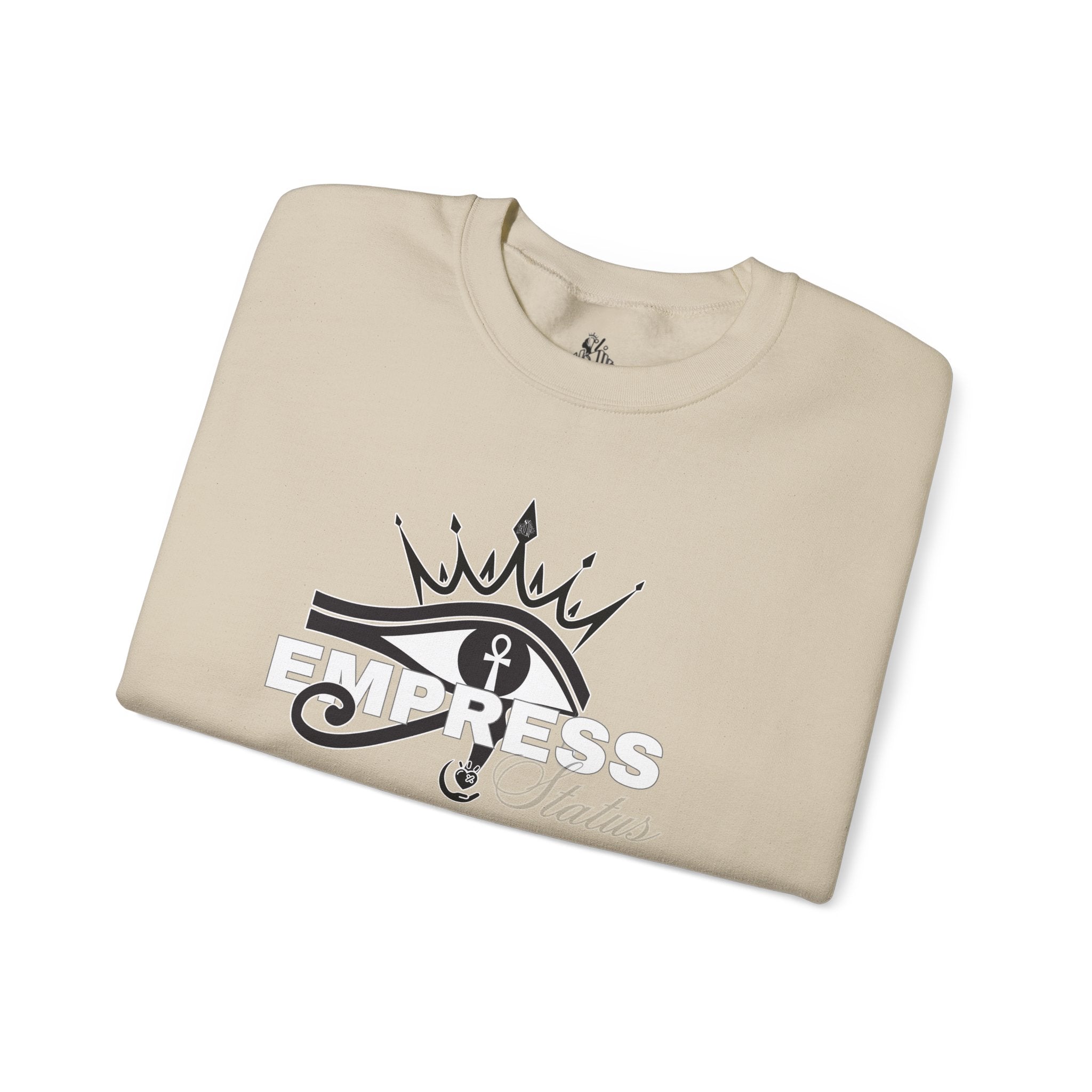 Eye of Horus Crown Empress Sweatshirt — Egyptian Protective Symbol Tee