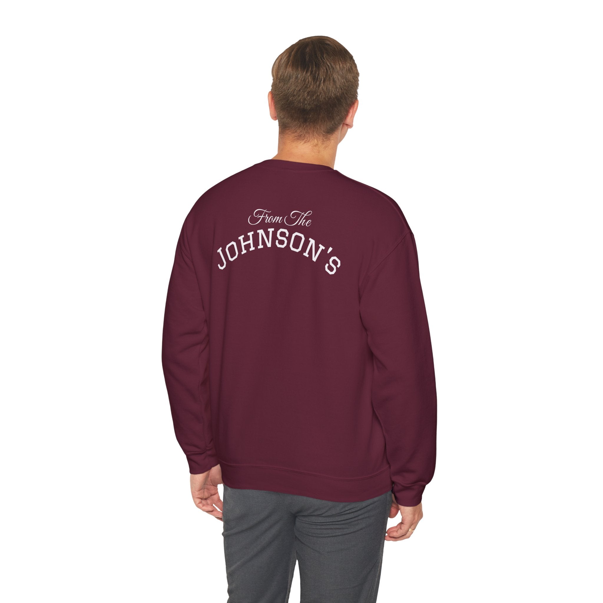 Merry Christmas Personalized Family Name Sweatshirt