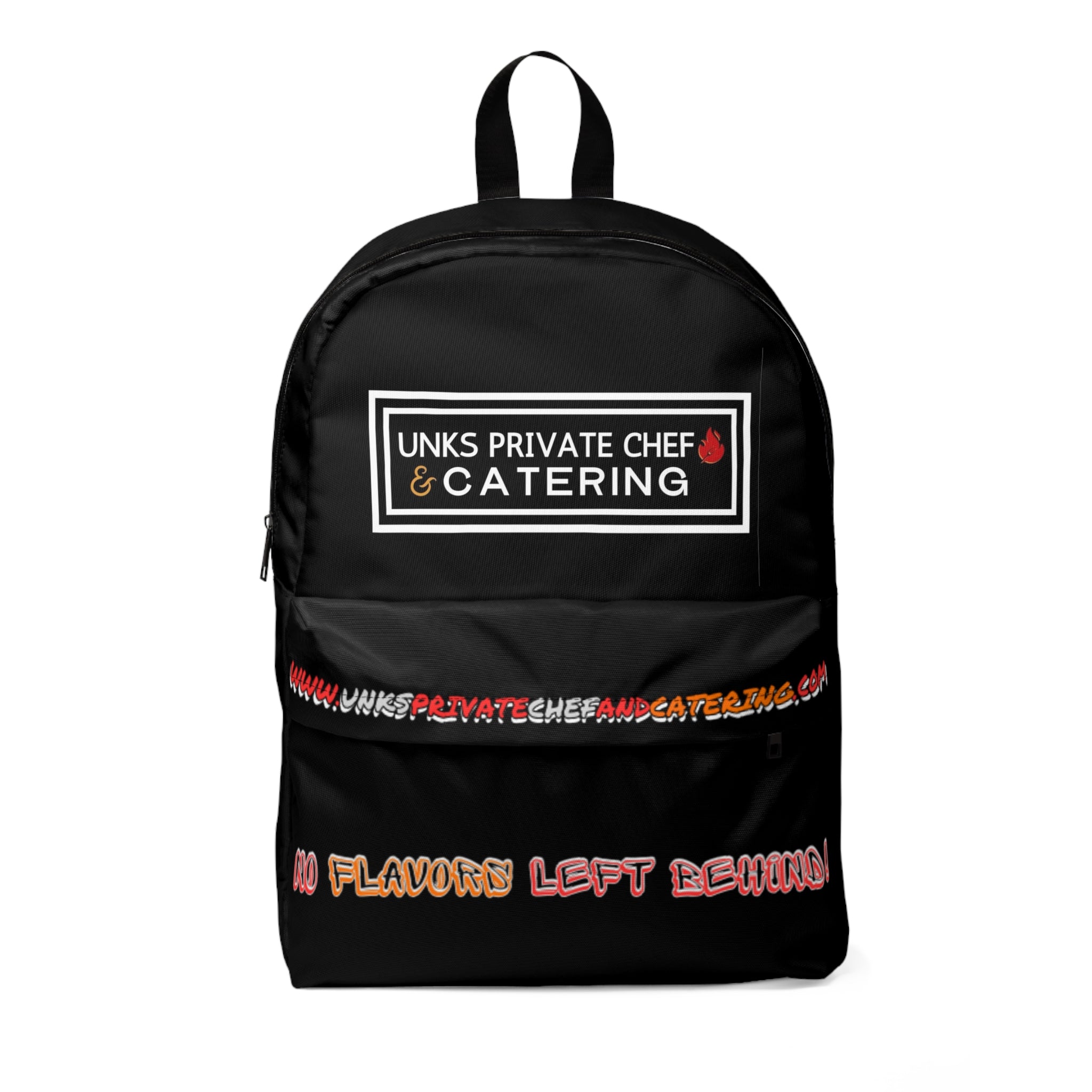 Unks Catering Custom Stylish Unisex Classic Backpack for Chefs, Culinary School, Grocery Runs, Travel, Trendy Gift for Food Lovers