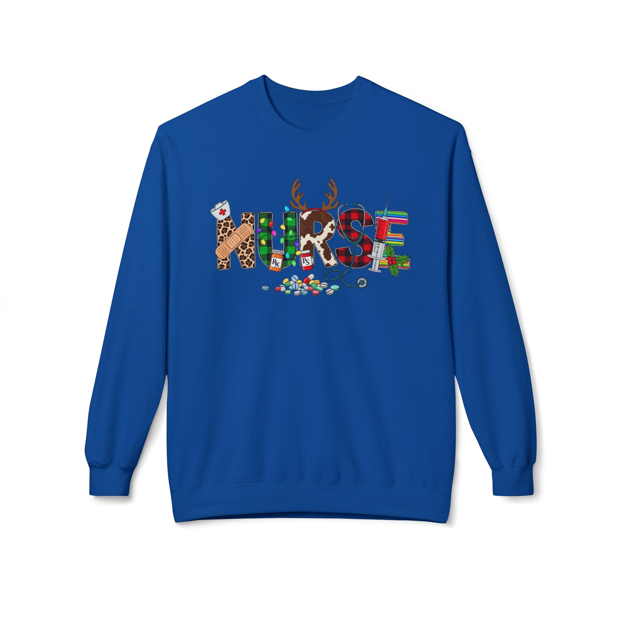 Nurse Christmas Crewneck Sweatshirt – Festive Medical Holiday Gift