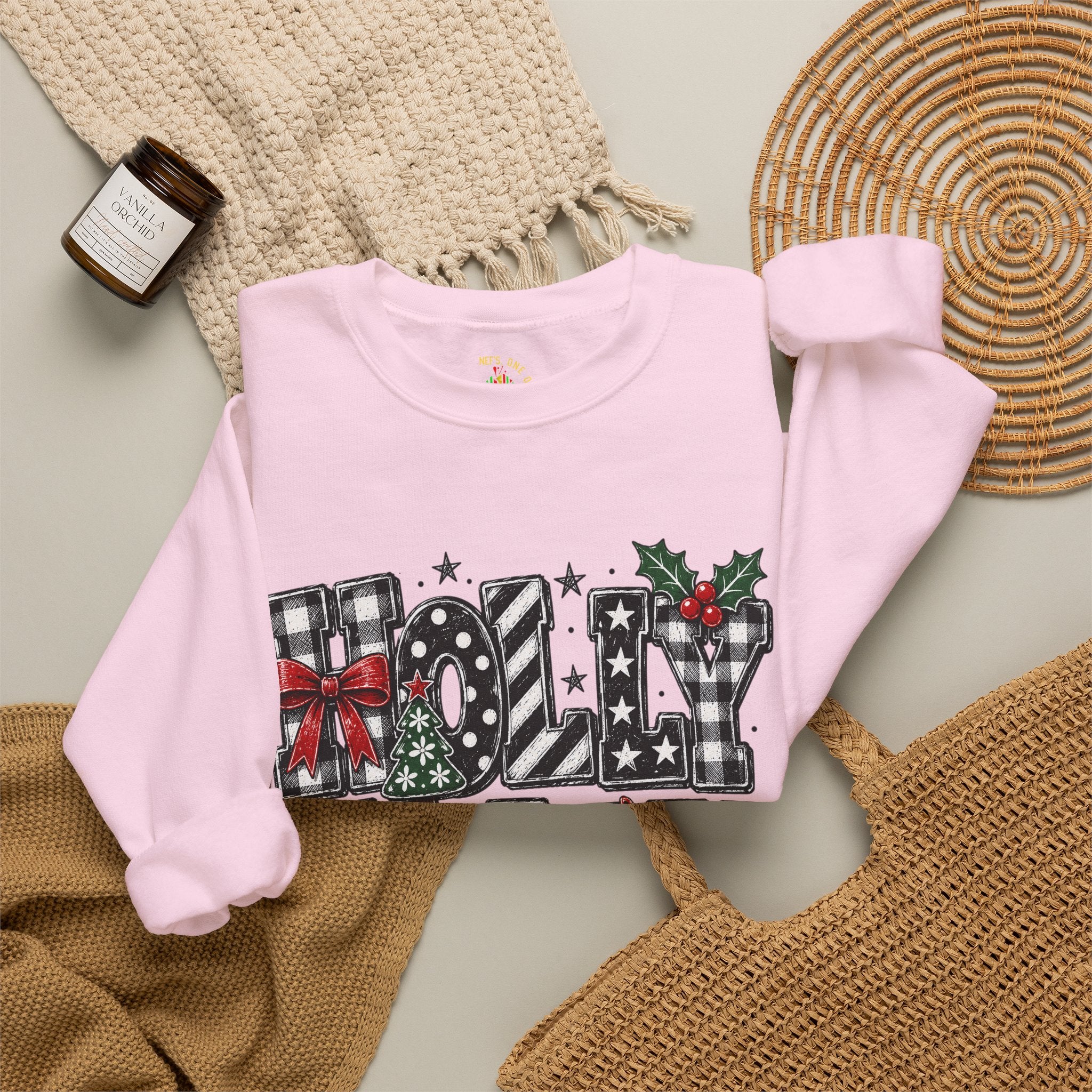 Merry Noel Christmas Reindeer Crewneck Sweatshirt