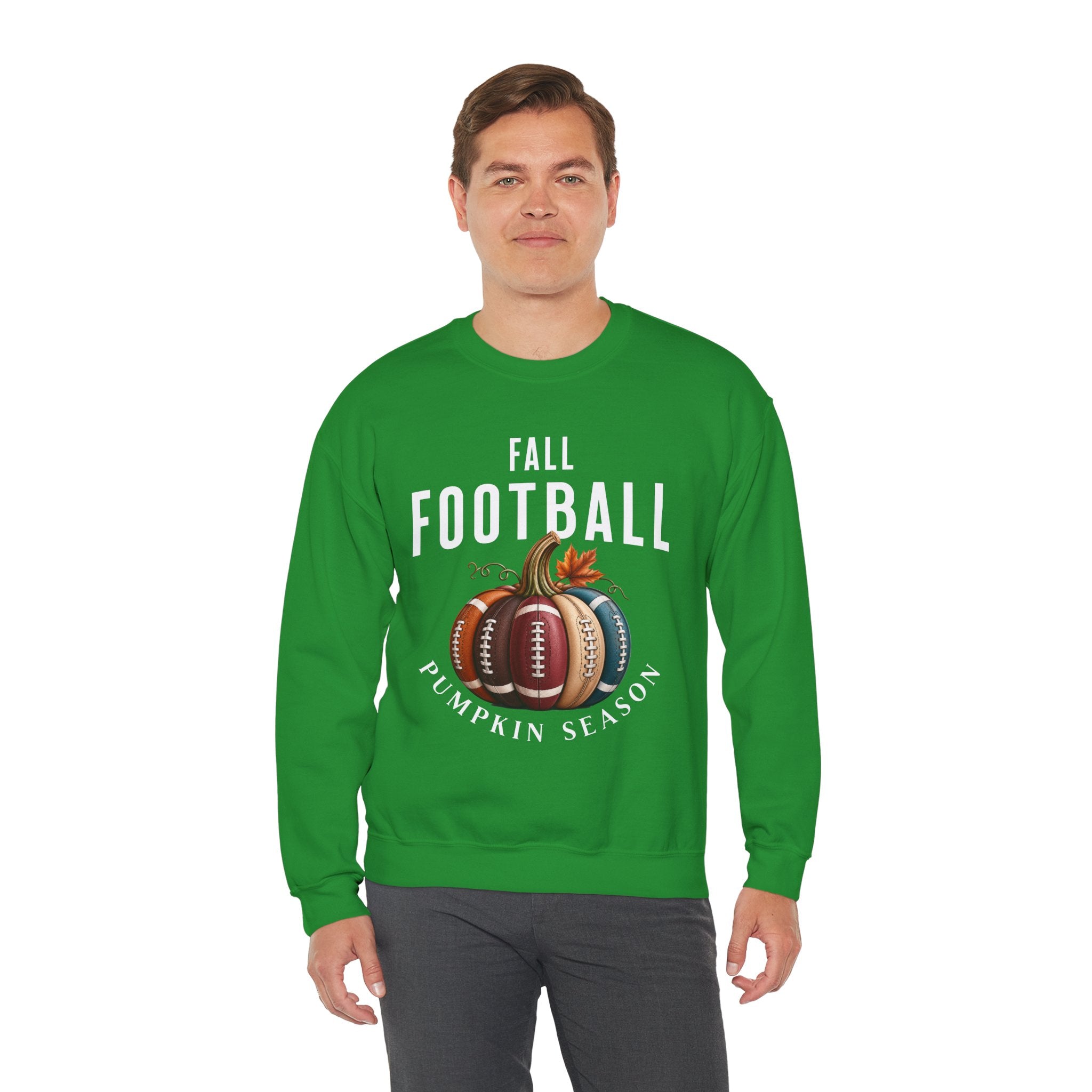 Fall Football Pumpkin Season Crewneck Sweatshirt