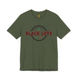 Black Love Unisex Jersey Tee | Heritage Design, Casual Wear, Gift for Him/Her, Black History Month, Everyday Comfort