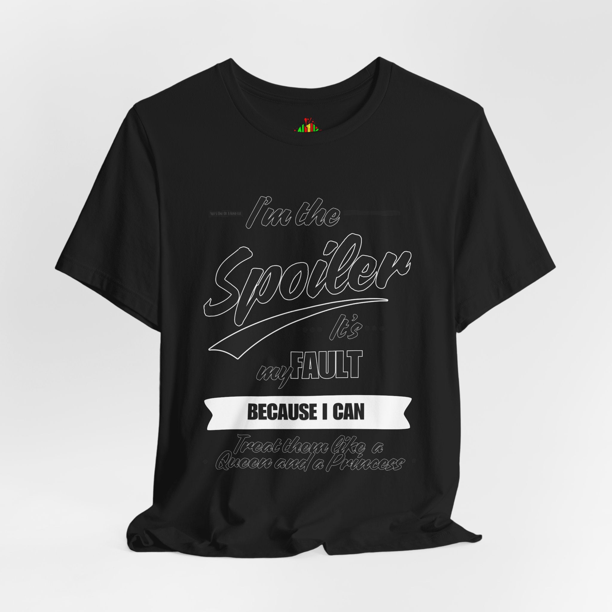 He's the Spoiler Unisex Jersey Tee - Express love for his Queen and Princess
