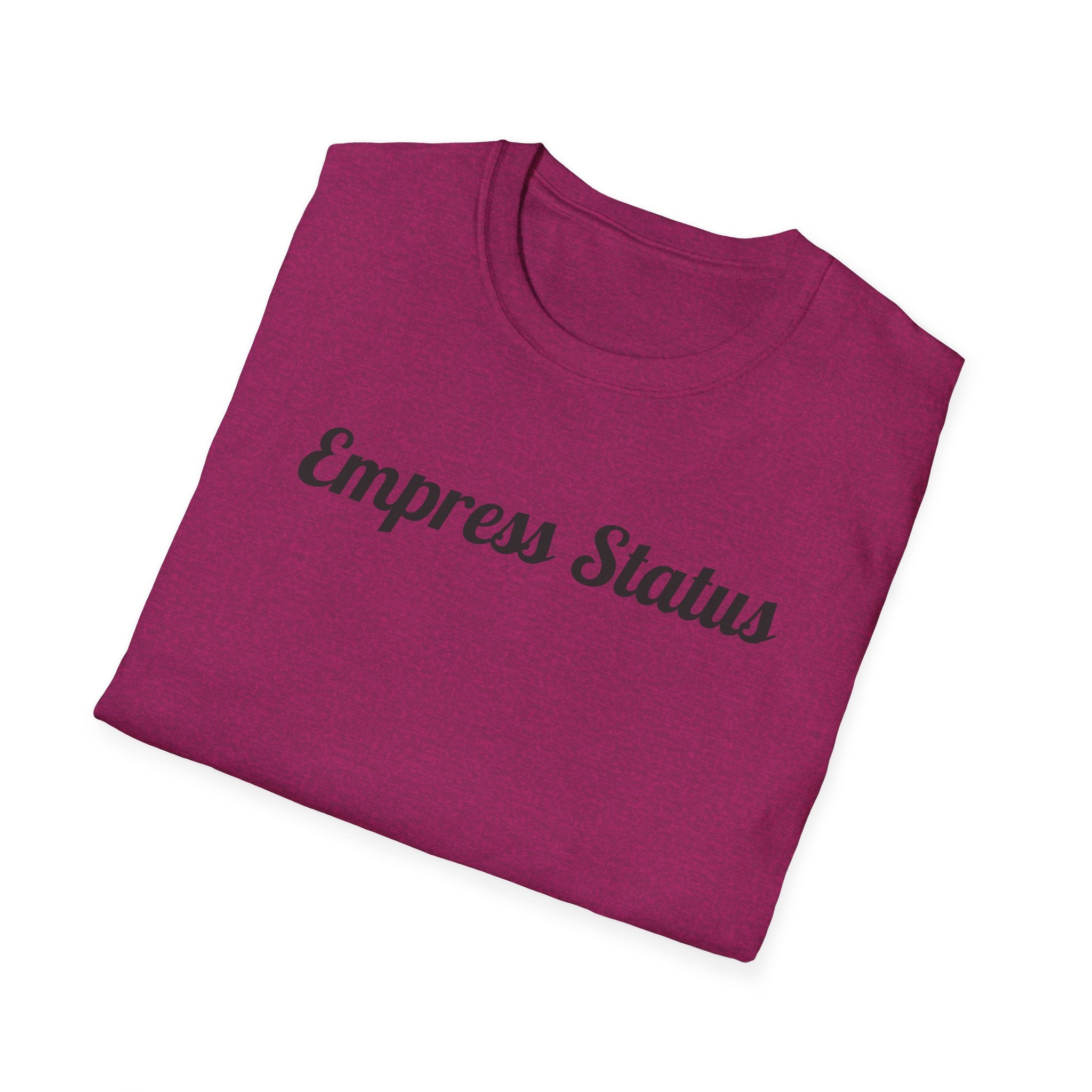 Black Glitter Empress Status Unisex Softstyle T-Shirt